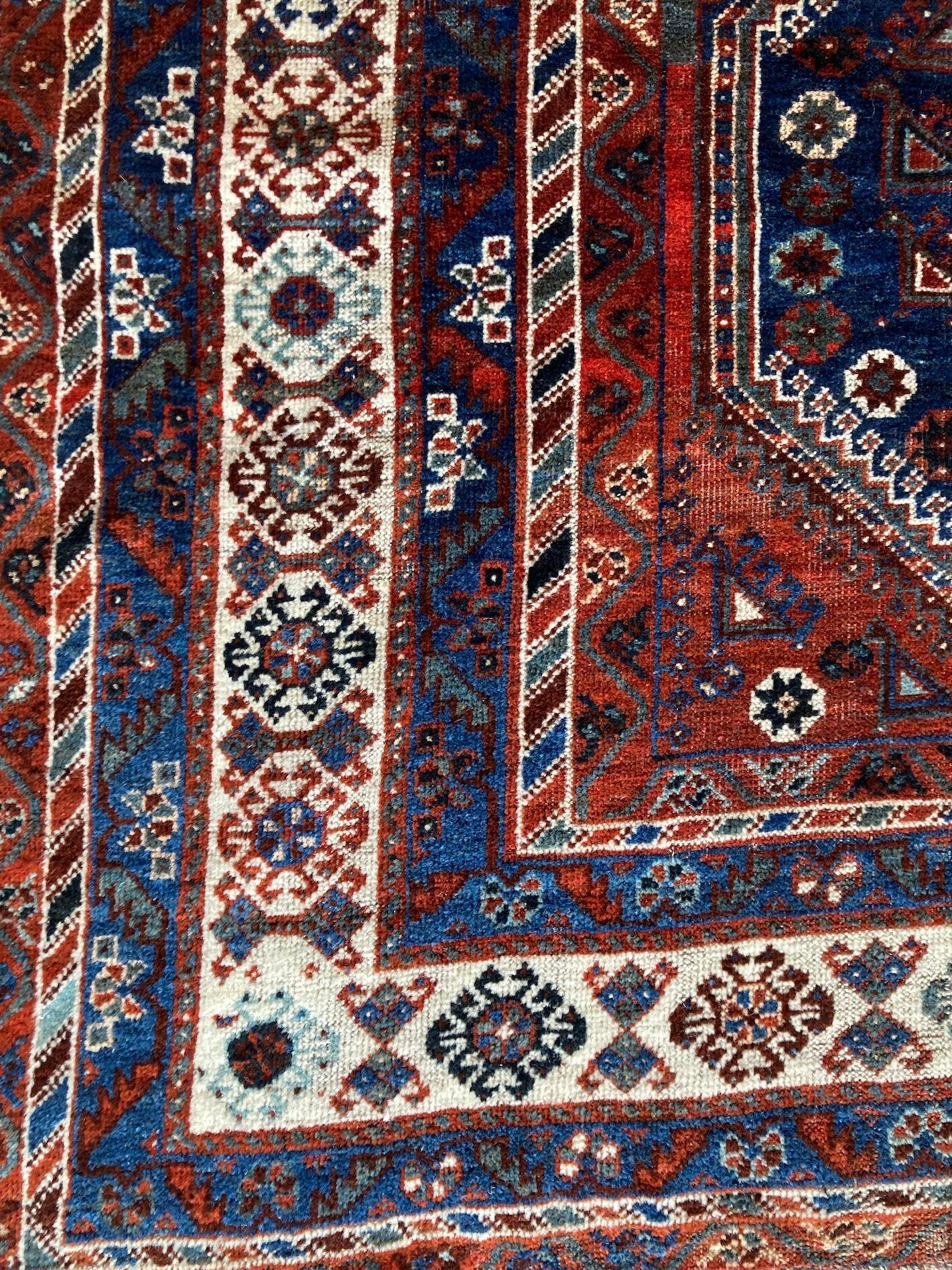 Antique Qashqai Carpet For Sale at 1stDibs