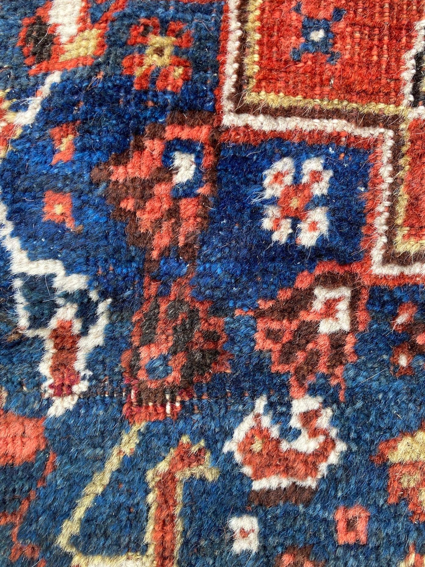 Antique Qashqai Carpet 3.35m x 2.35m For Sale 15