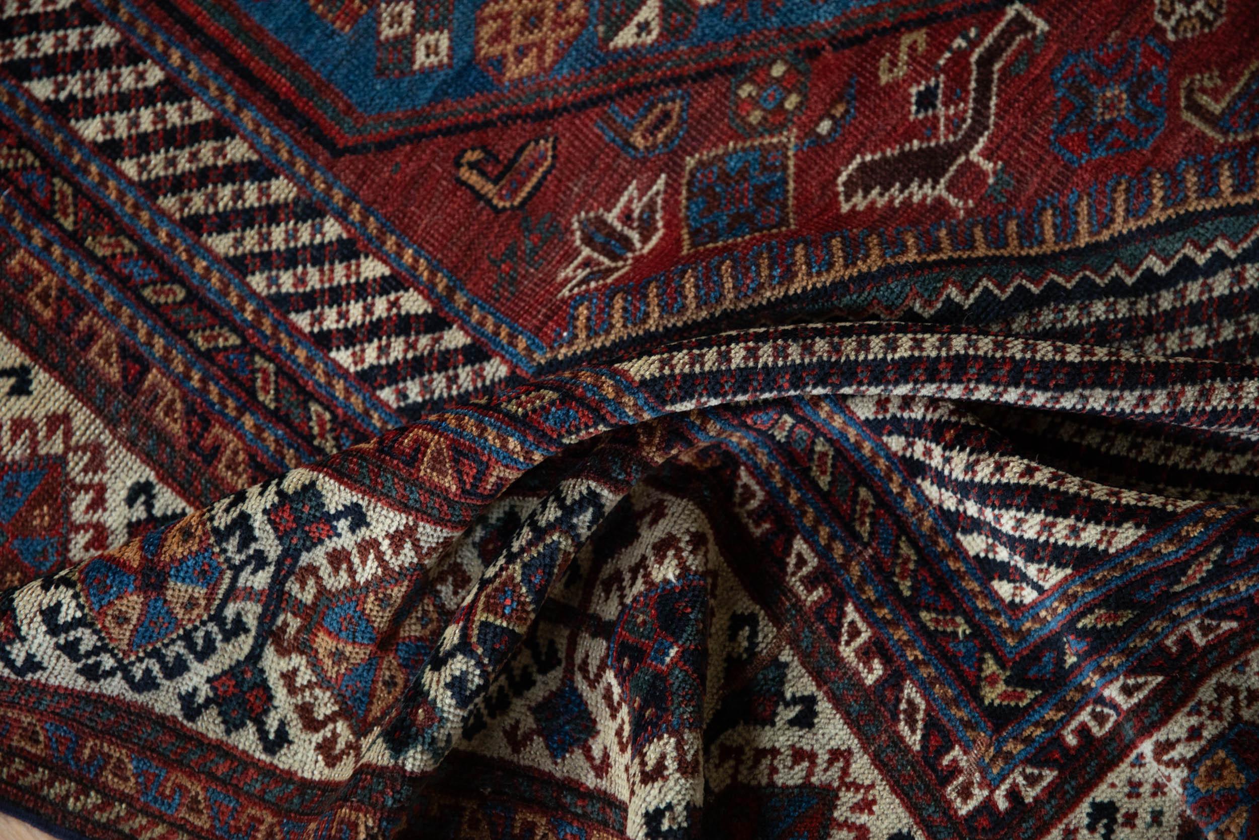 Tapis Qashqai ancien en vente 3