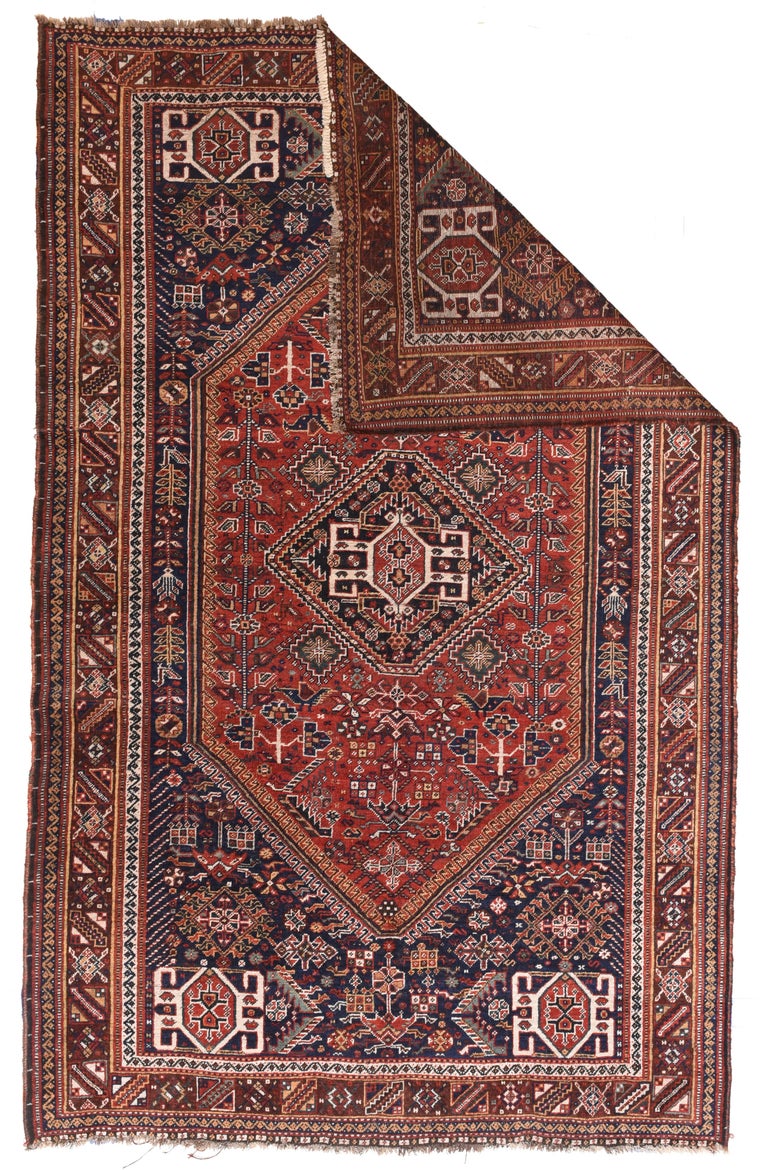 Antique Qashqai/Kashkai/Gashghai Persian Tribal Rug For Sale at 1stdibs