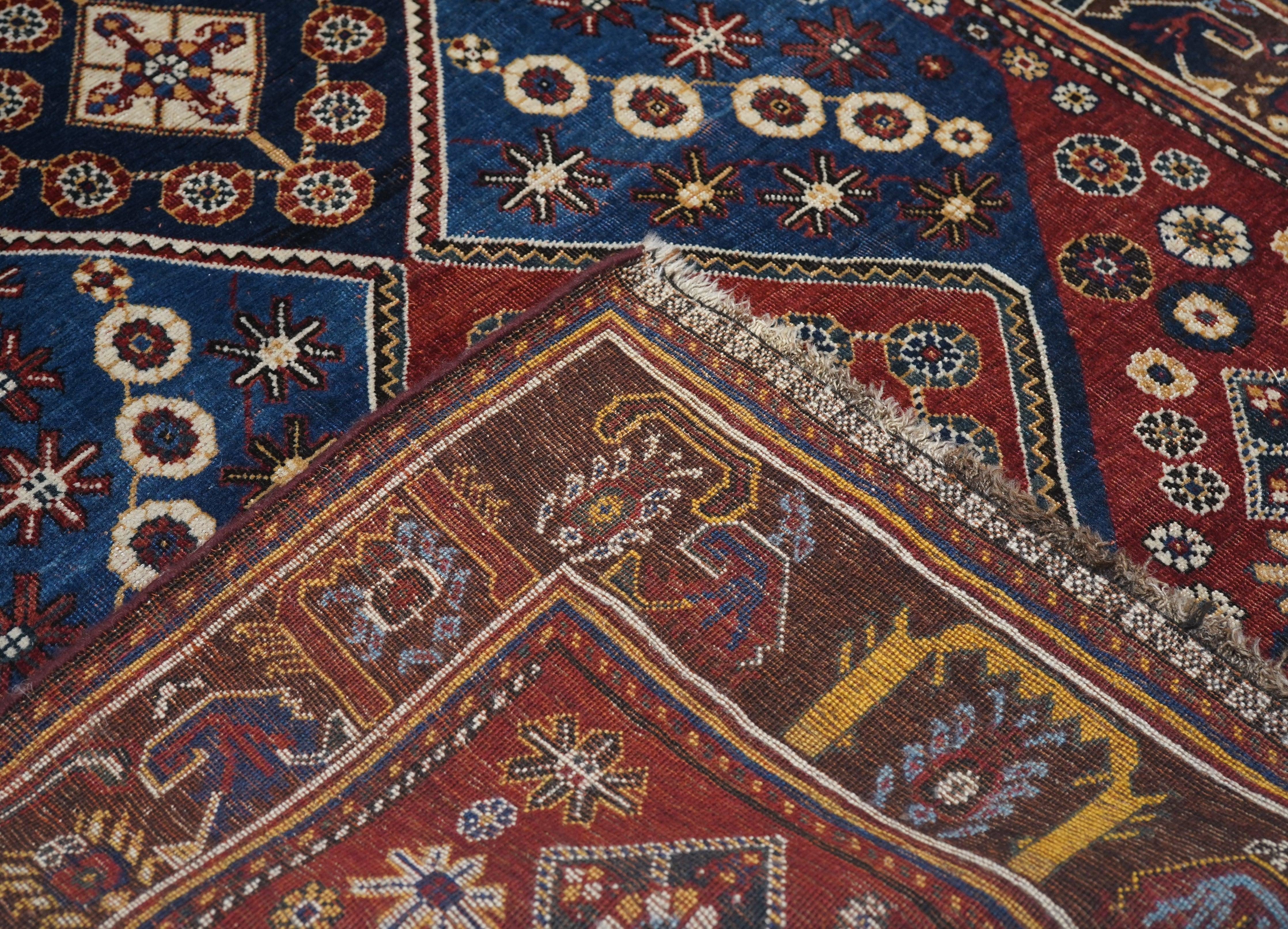 Antique Qashqai Kashkai Persian Rug For Sale 3