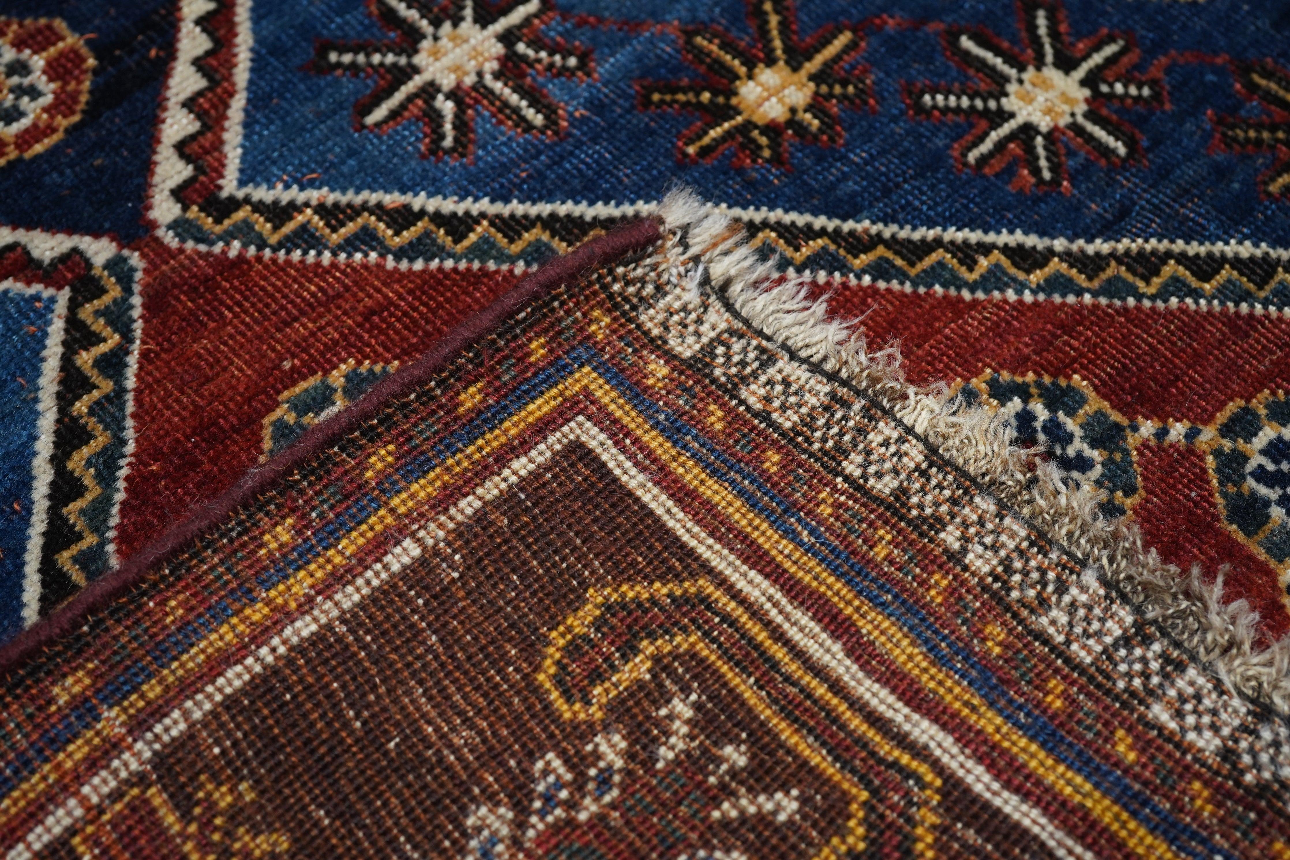 Antique Qashqai Kashkai Persian Rug For Sale 4