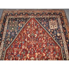 Antique Qashqai Kashkuli Rug with All Over Small Floral Design, circa 1900
