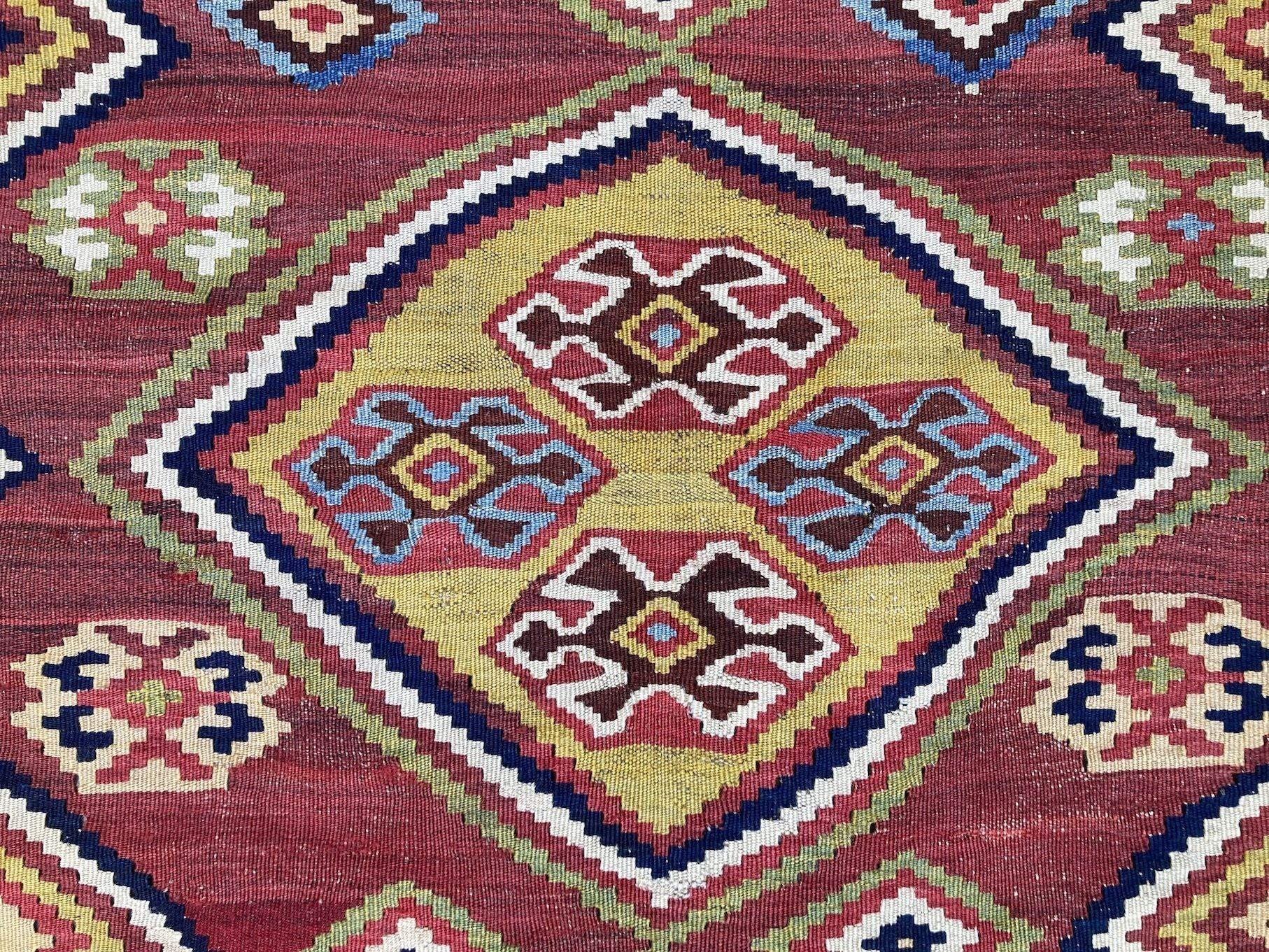 Antique Qashqai Kilim For Sale 7