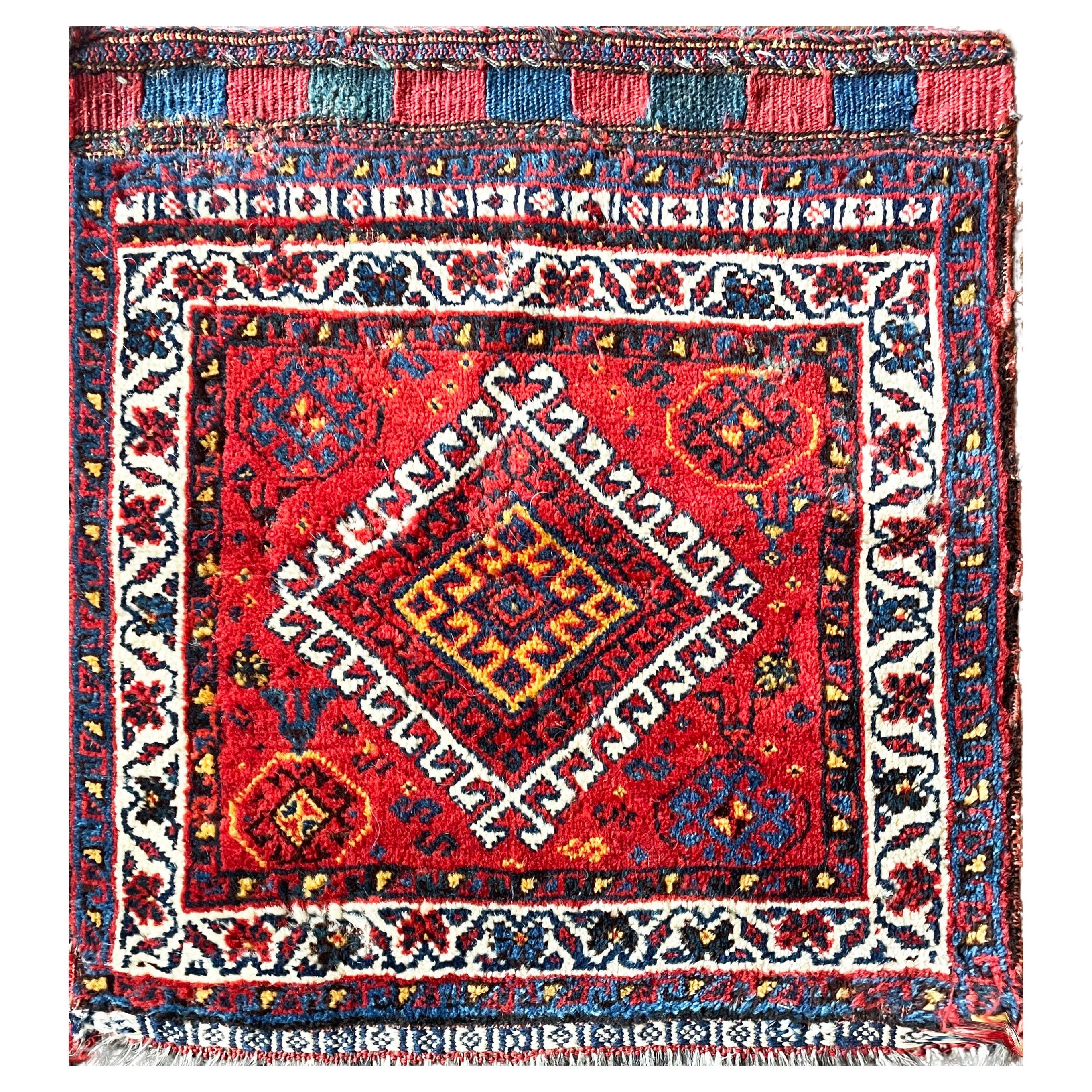 Antique Qashqai Persian Rug/Bag For Sale