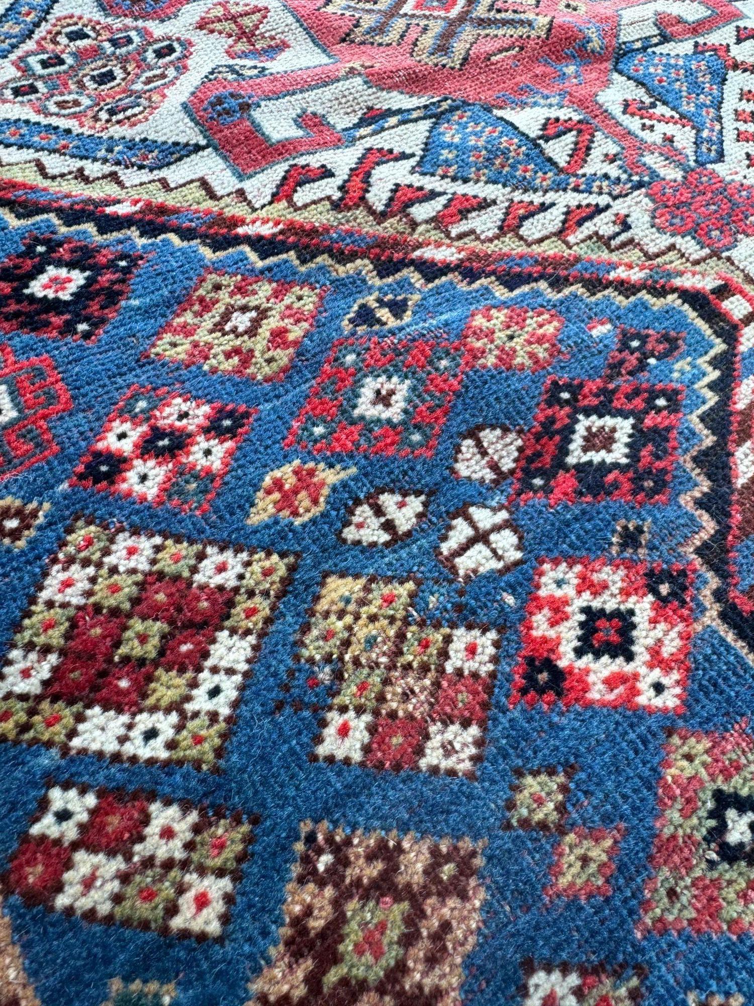 Antique Qashqai Rug 1.86m x 0.97m For Sale 3