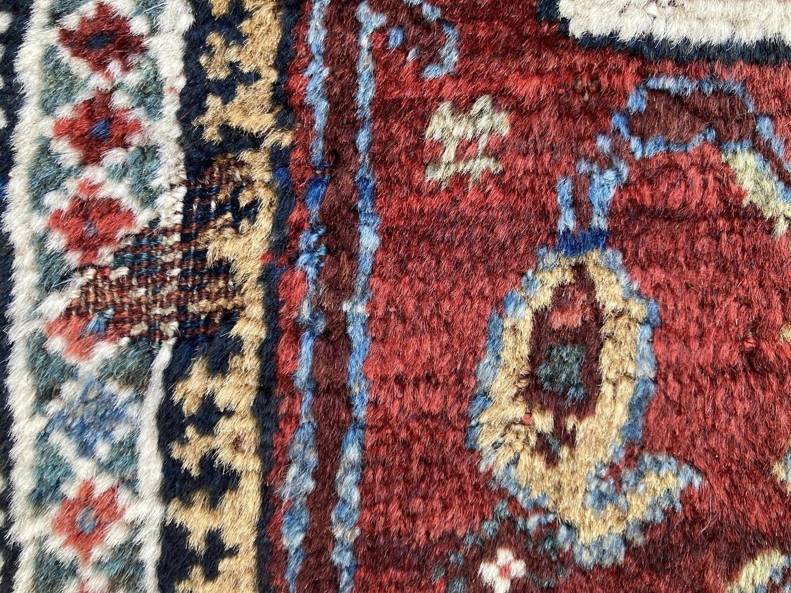 Antique Qashqai Rug 1.90m 1.57m For Sale 15