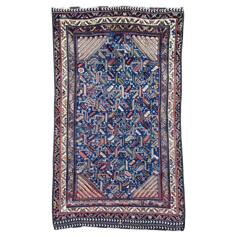 Antique Qashqai Rug For Sale at 1stDibs