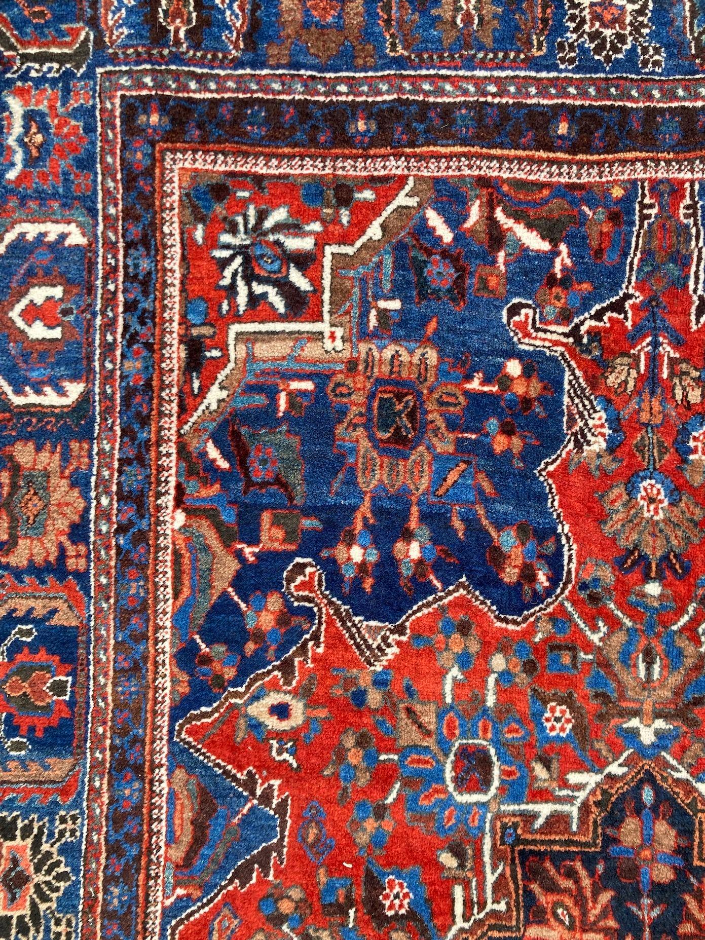 Antiker Qashqai-Teppich, 2,20 m x 1,51 m, antik im Angebot 7