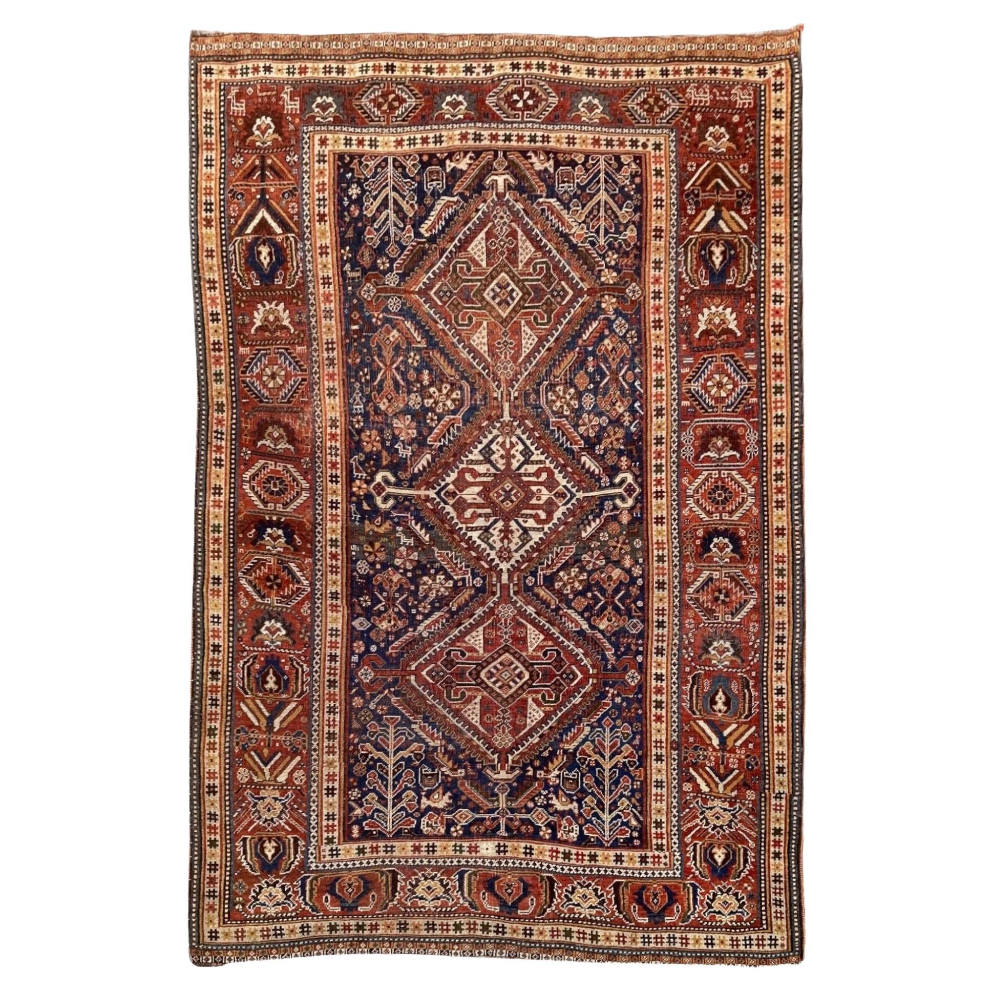Antique Qashqai Rug 2.36m X 1.60