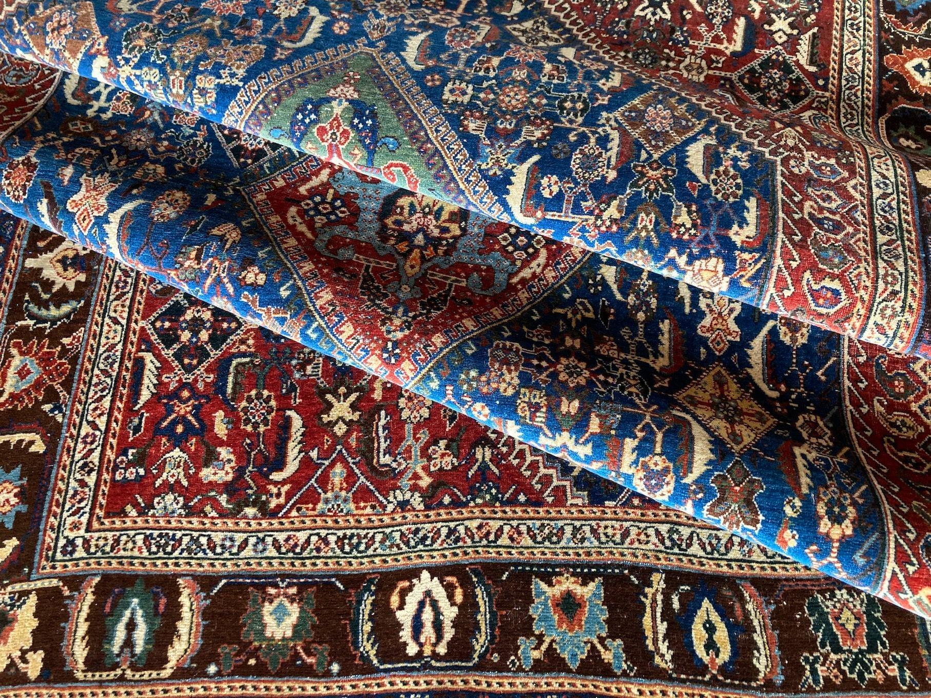 Antique Qashqai Rug 2.62m X 1.57m For Sale 9