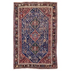 Antique Qashqai Rug 2.62m X 1.57m