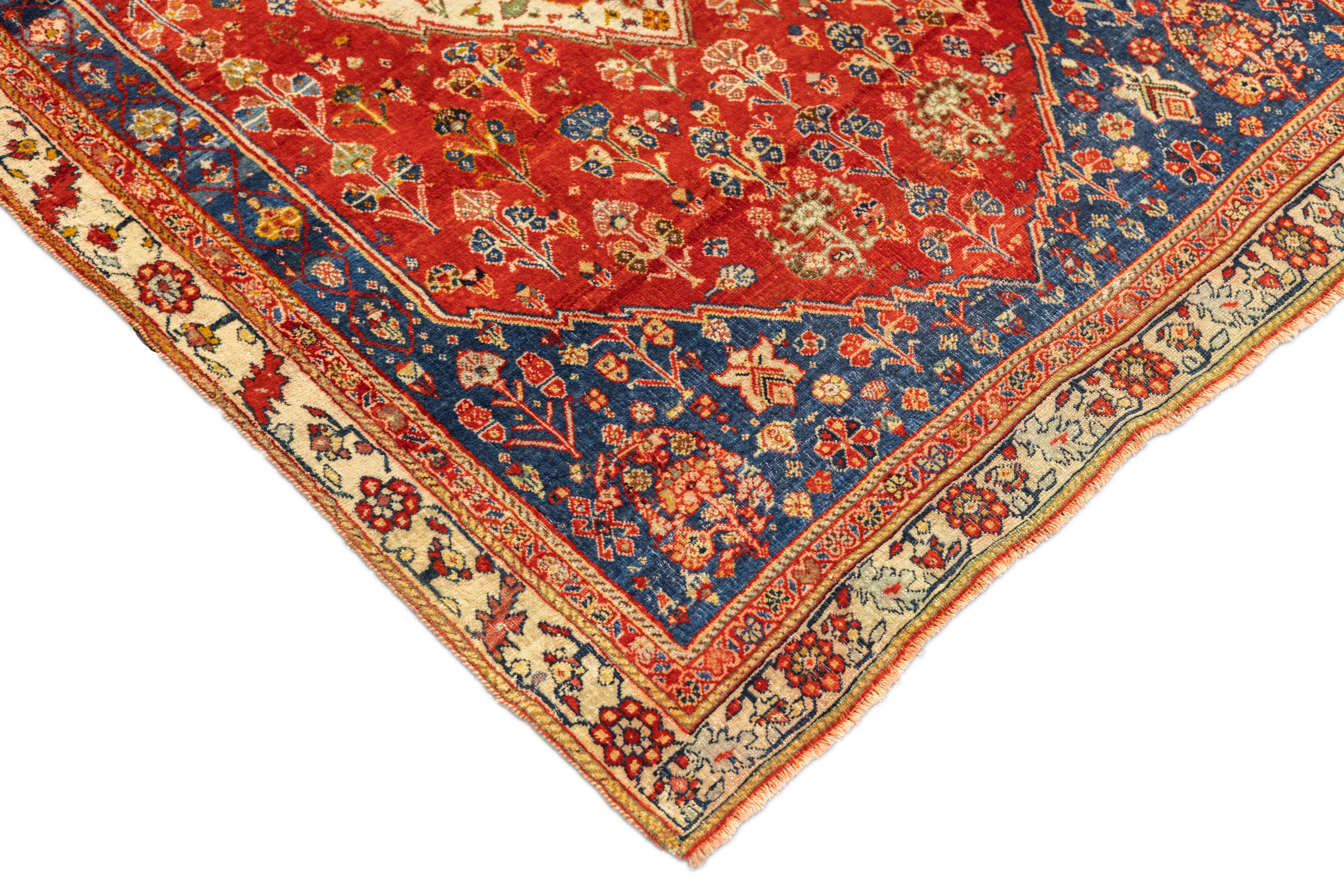 Persian Antique Qashqai Rug 3'5'' x 5'0