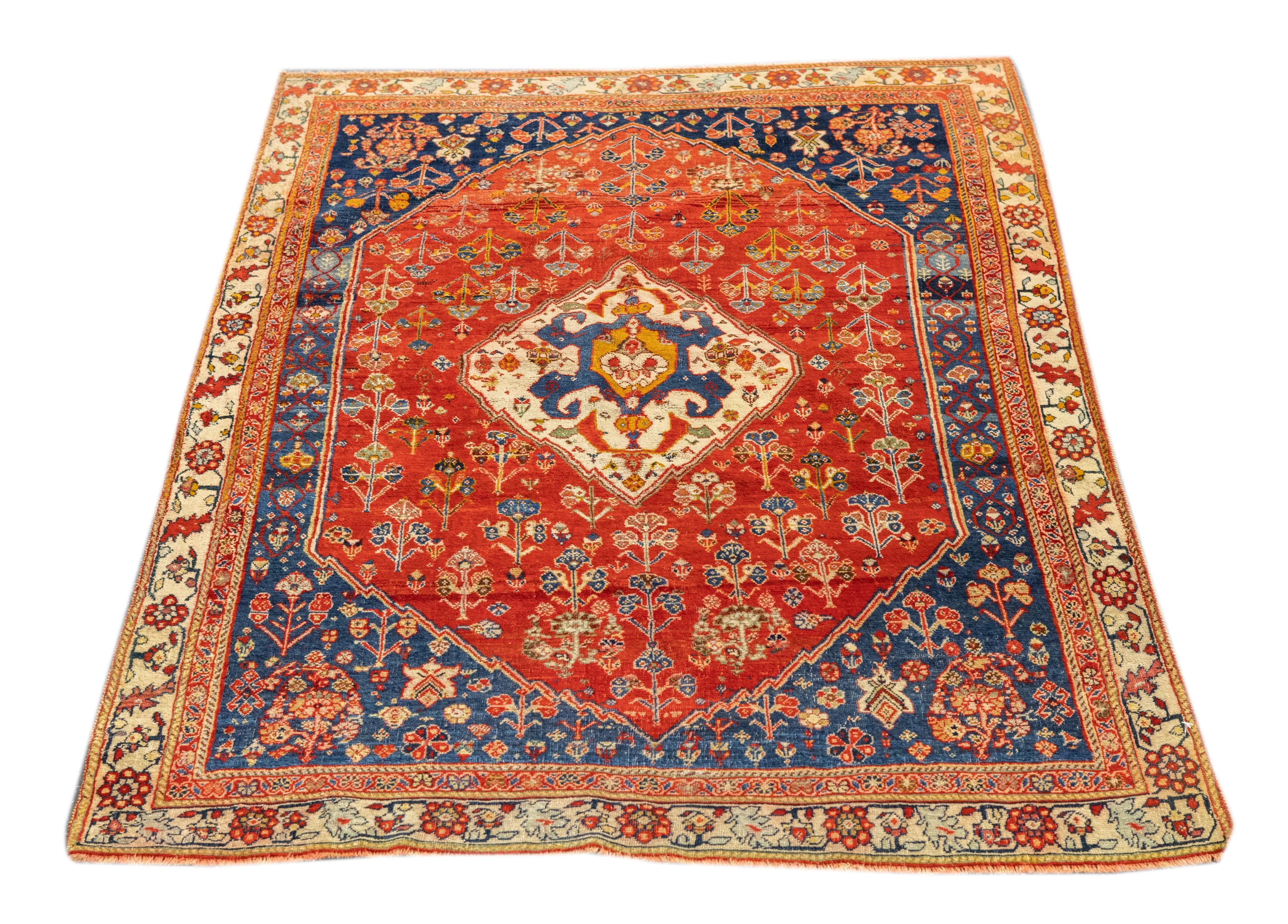 Antique Qashqai Rug 3'5'' x 5'0