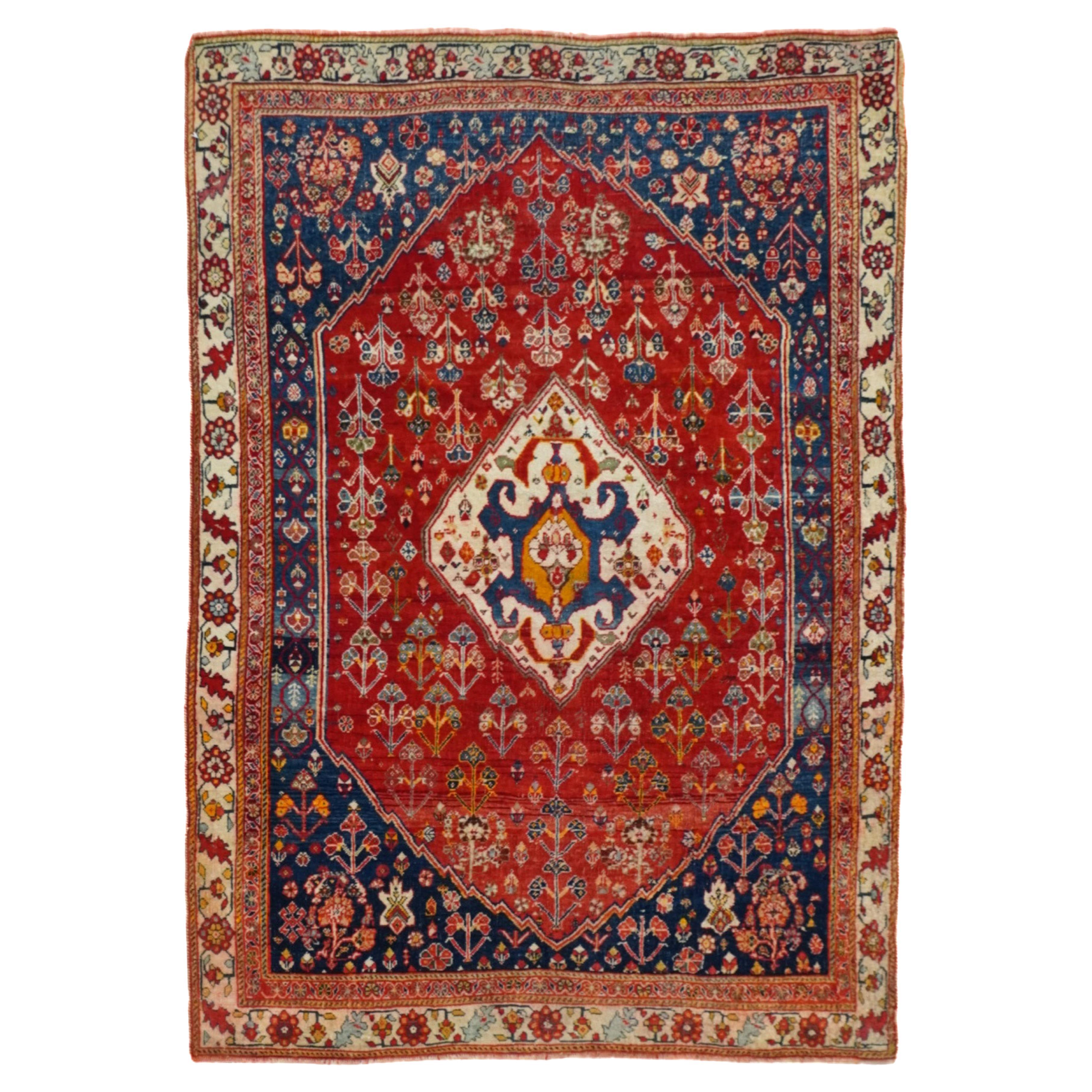 Antique Qashqai Rug 3'5'' x 5'0"