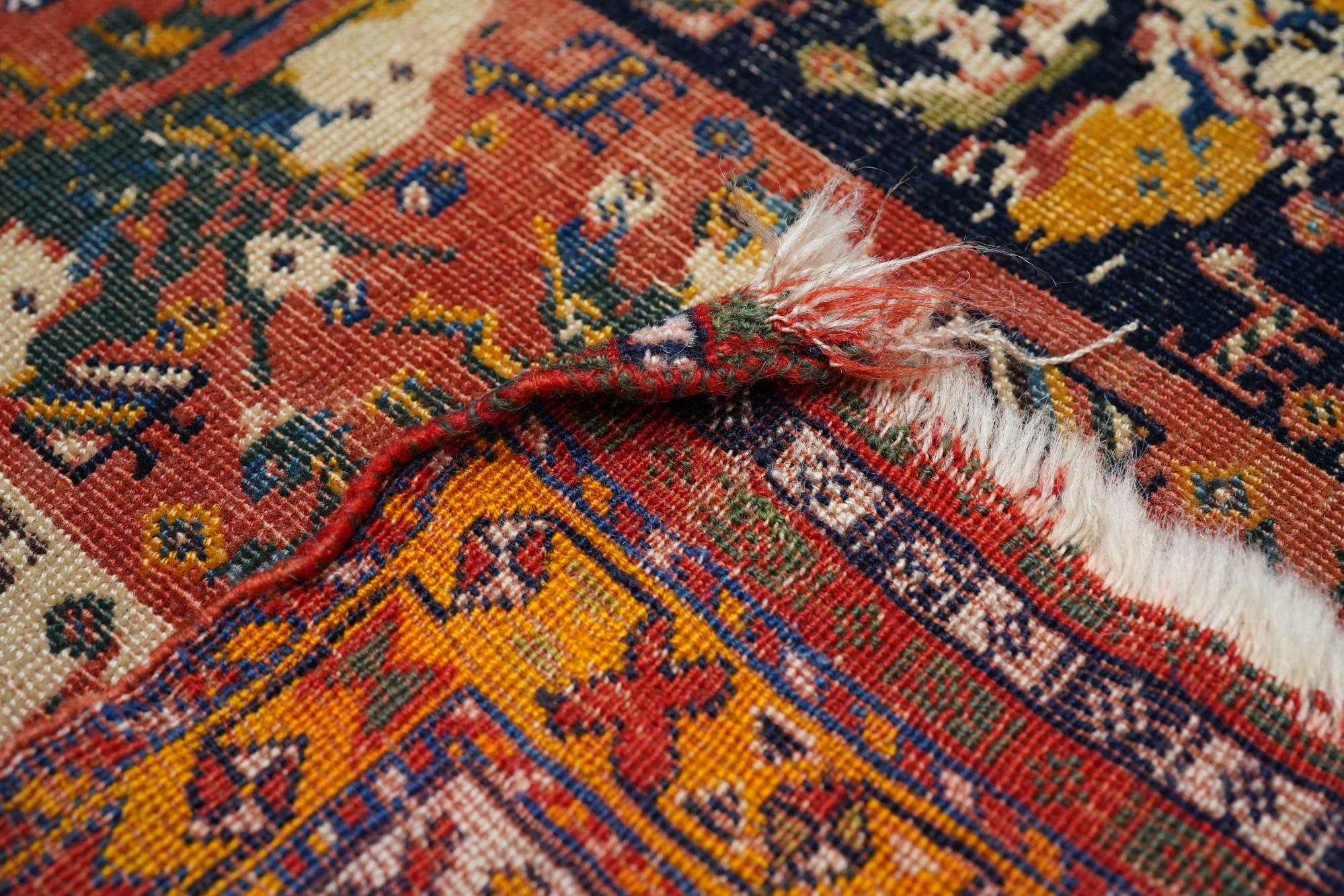 Antique Qashqai Rug For Sale 6