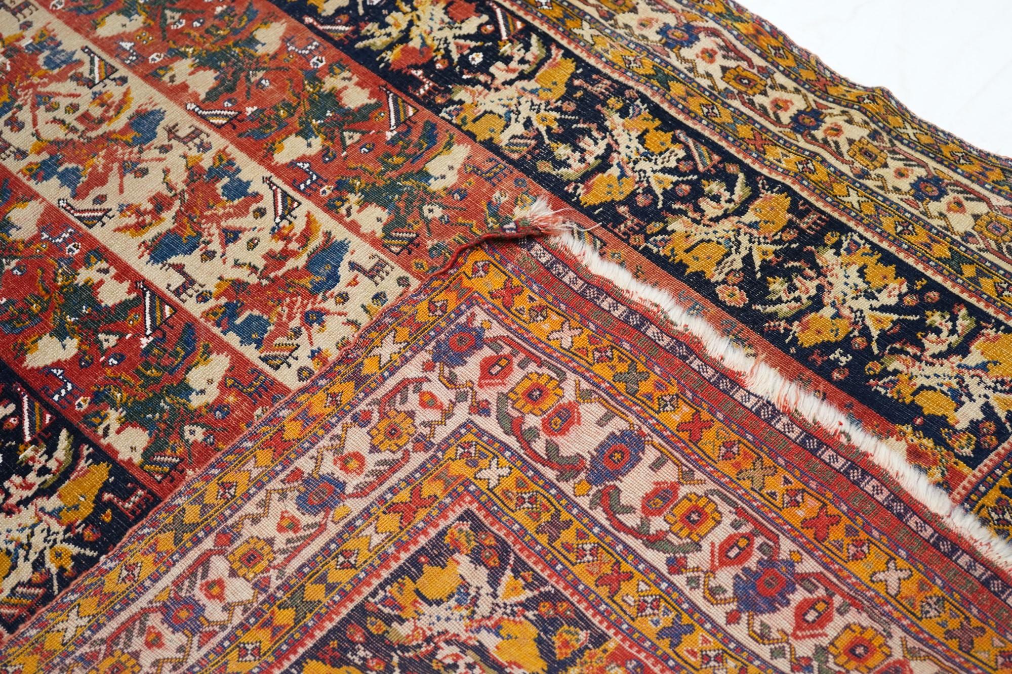Antique Qashqai Rug For Sale 7