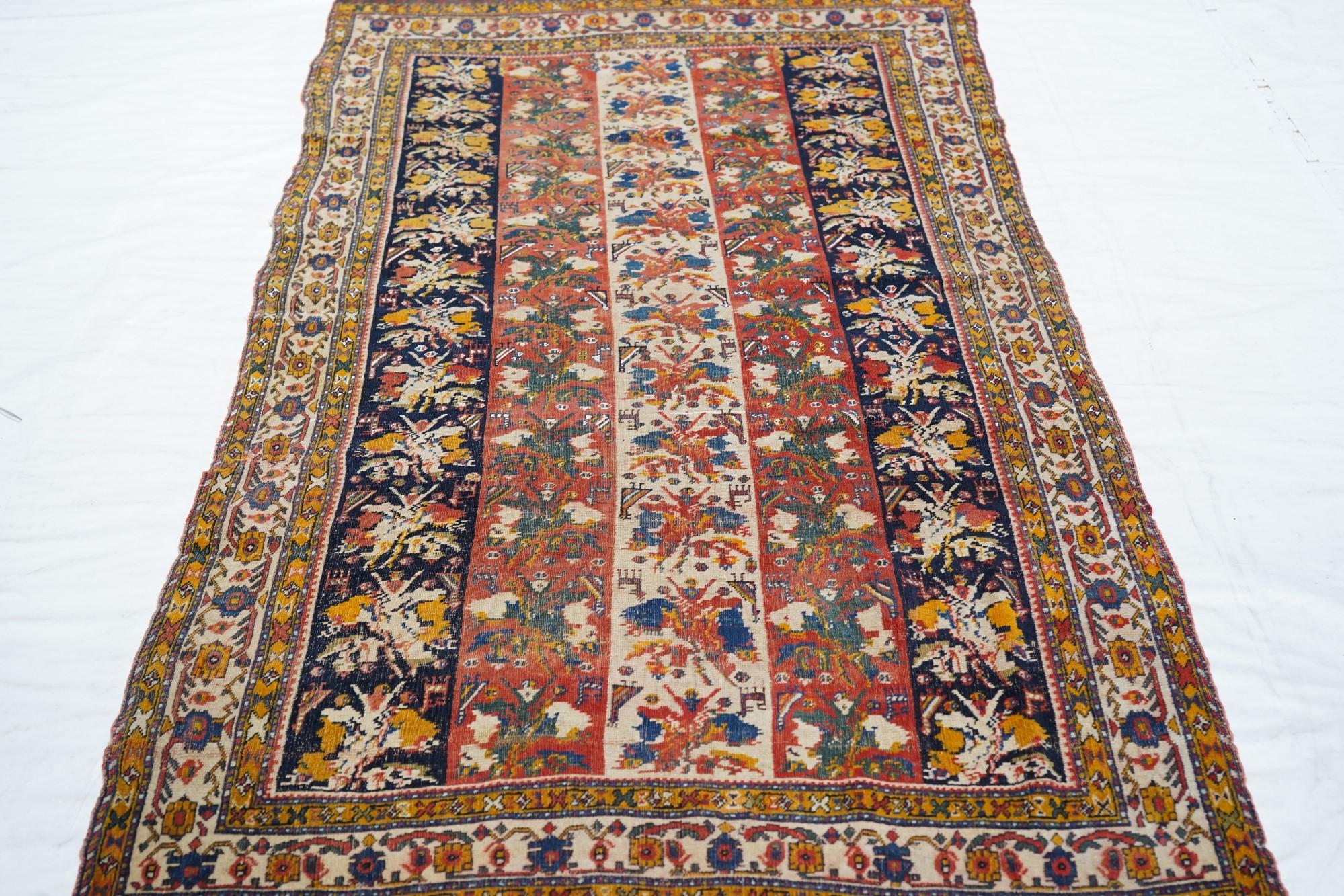Antique Qashqai Rug For Sale 3