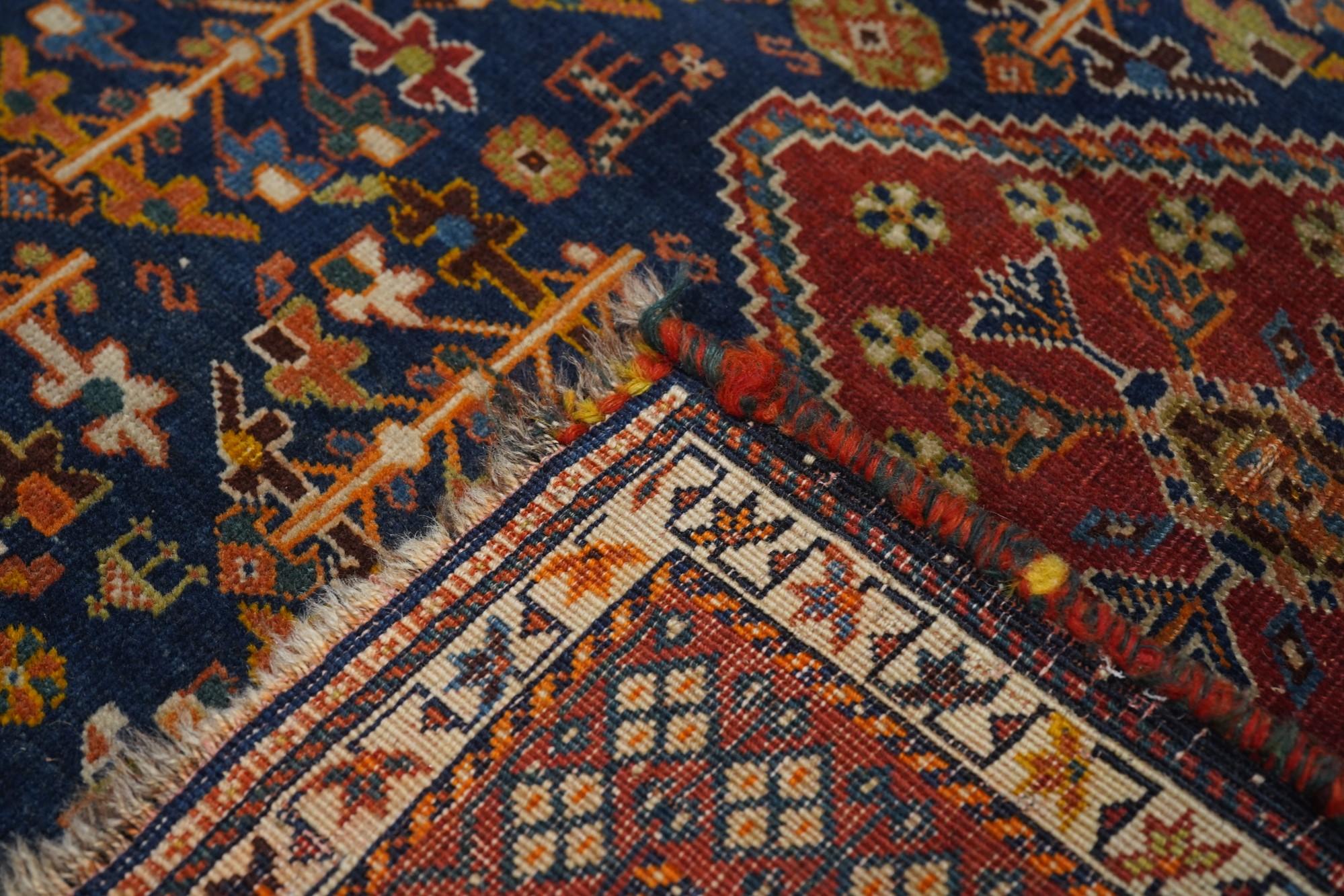 Antique Qashqai Rug For Sale 4