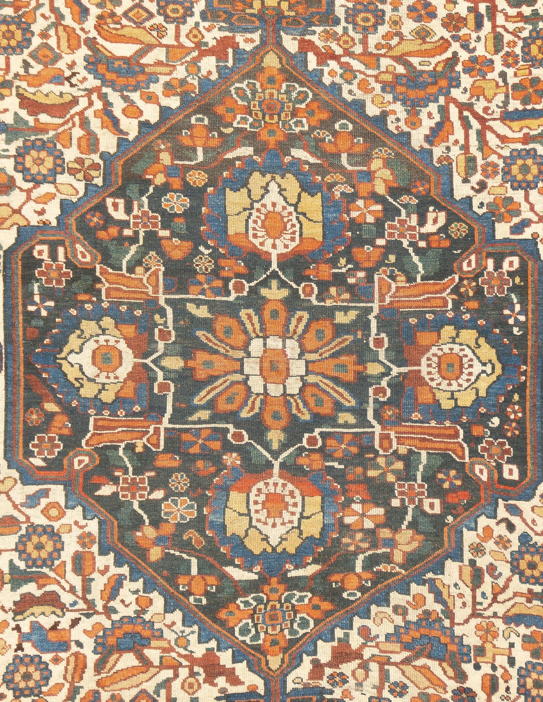 Persian Antique Qashqai Rug 4'10'' x 6'0