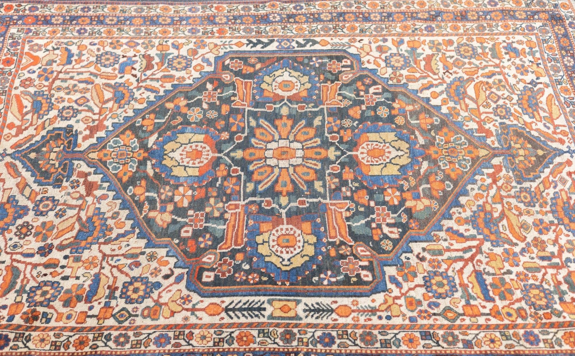 Wool Antique Qashqai Rug 4'10'' x 6'0