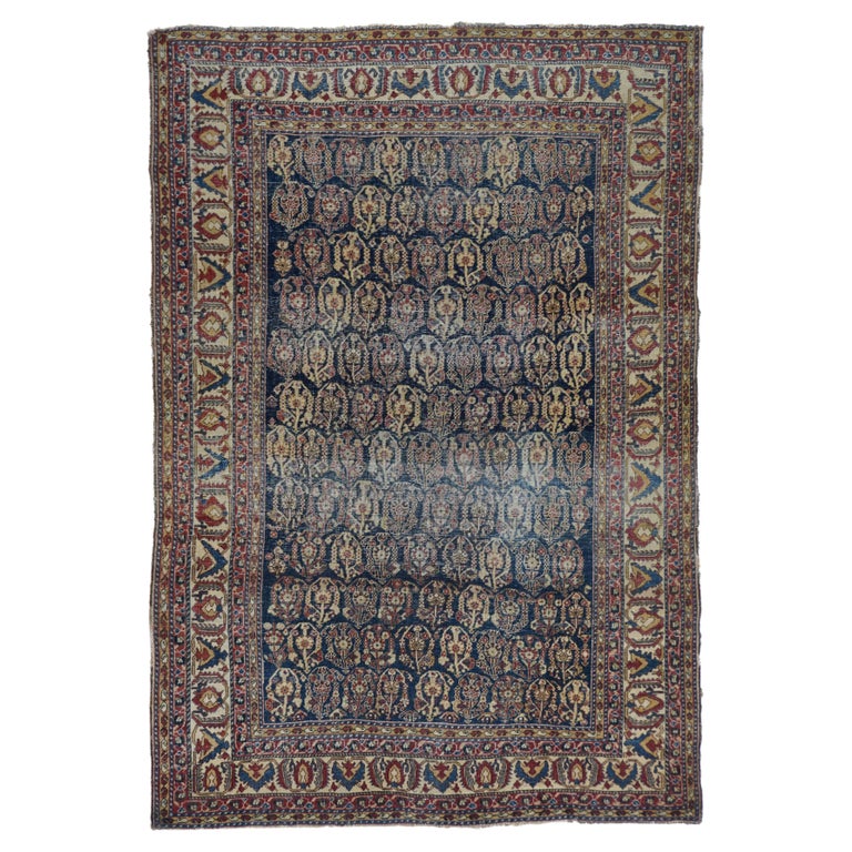 Antique Qashqai Rug For Sale at 1stDibs
