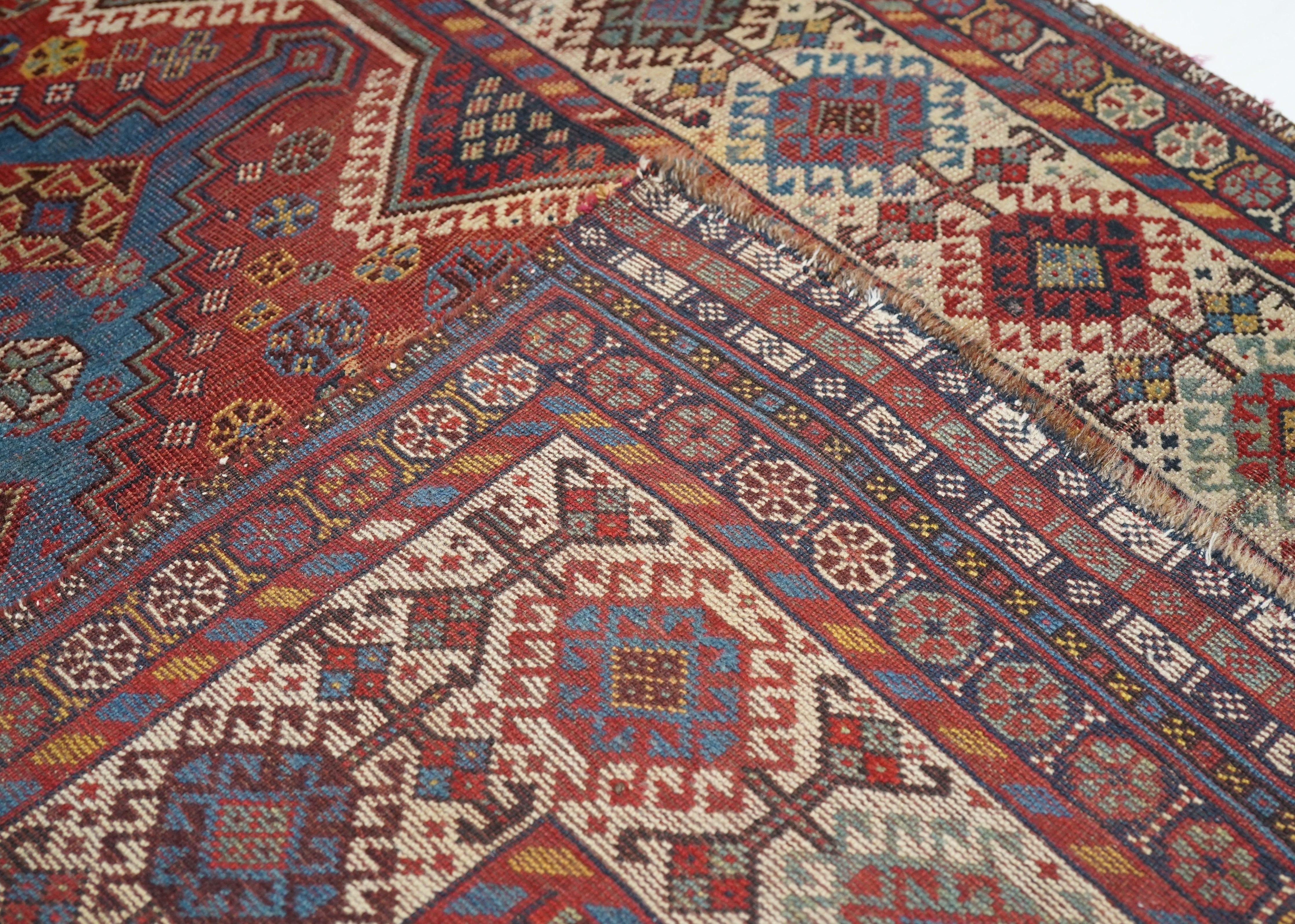 Antique Qashqai Rug For Sale 4