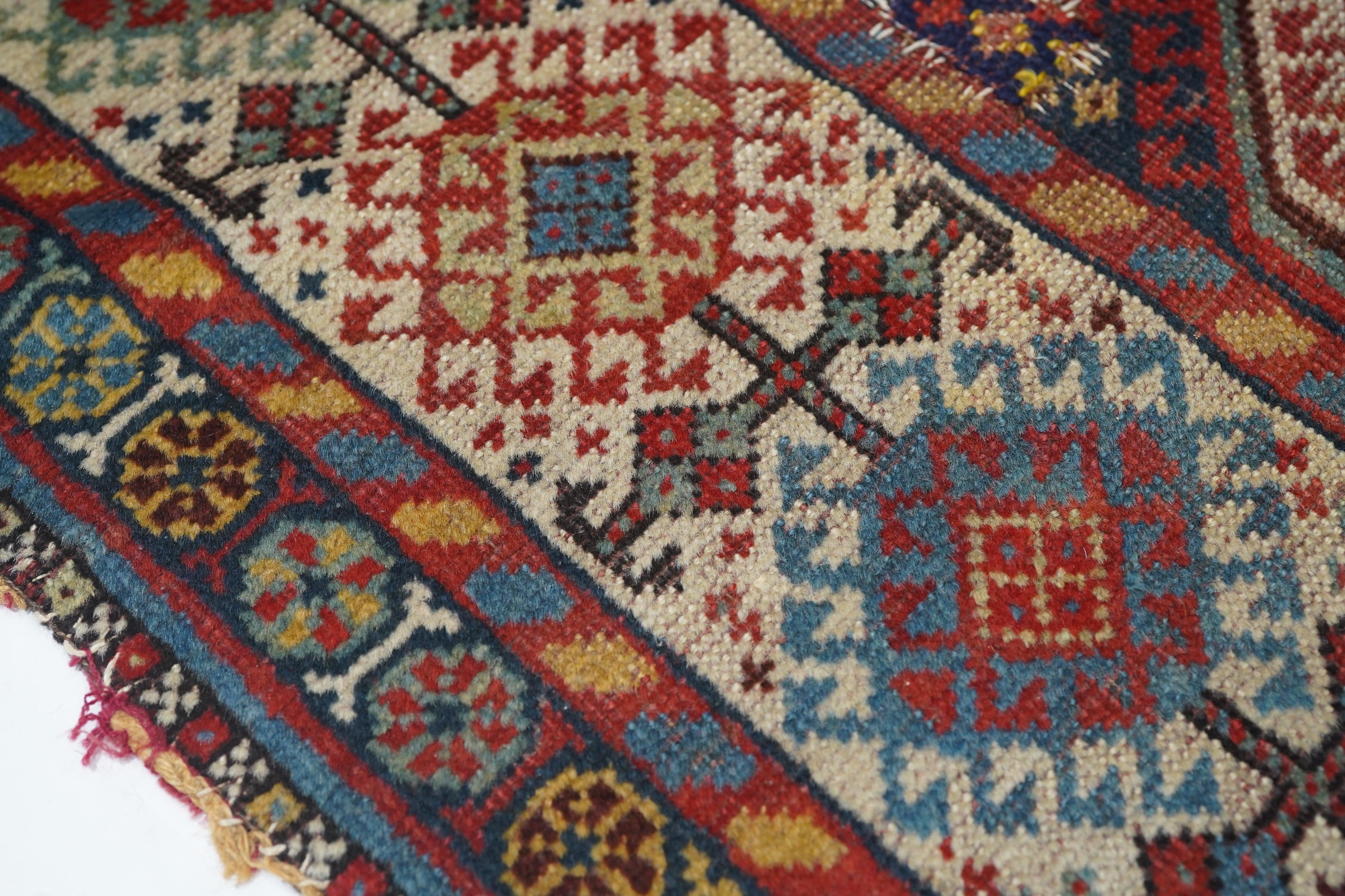 Antique Qashqai Rug In Excellent Condition For Sale In New York, NY