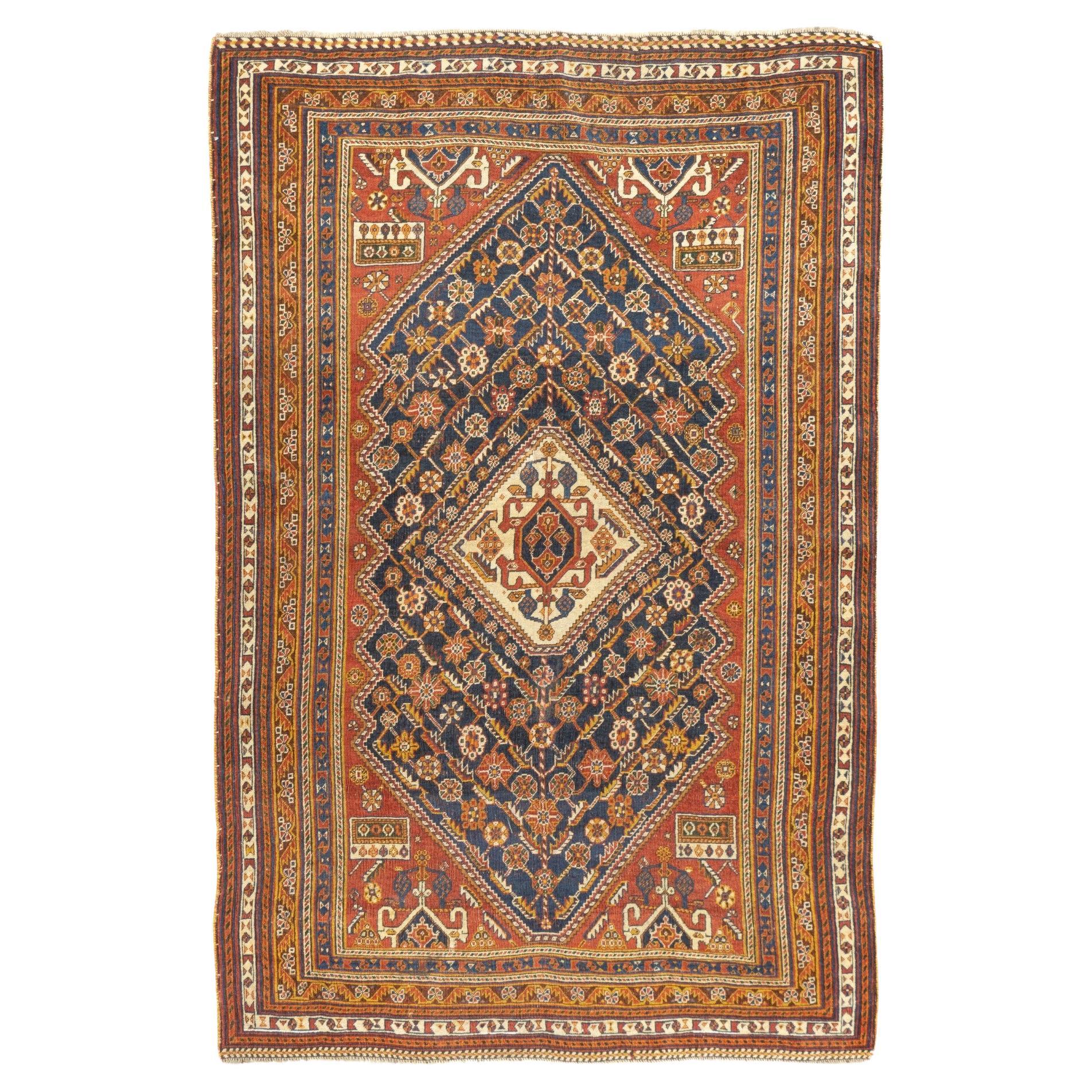 Antique Qashqai Rug 4'7'' x 7'2''