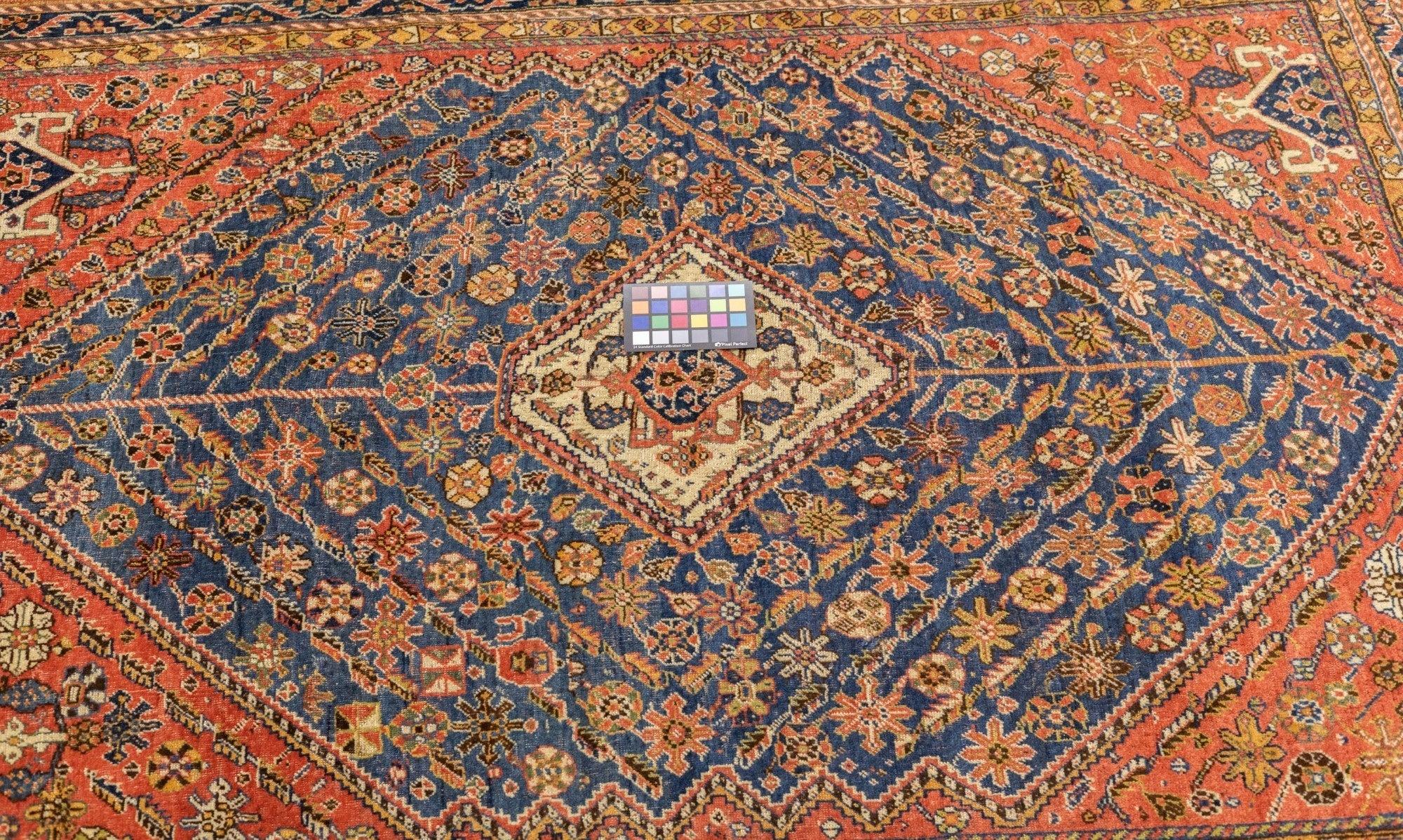 Antique Qashqai Rug 4'9'' x 6'8'' For Sale 3