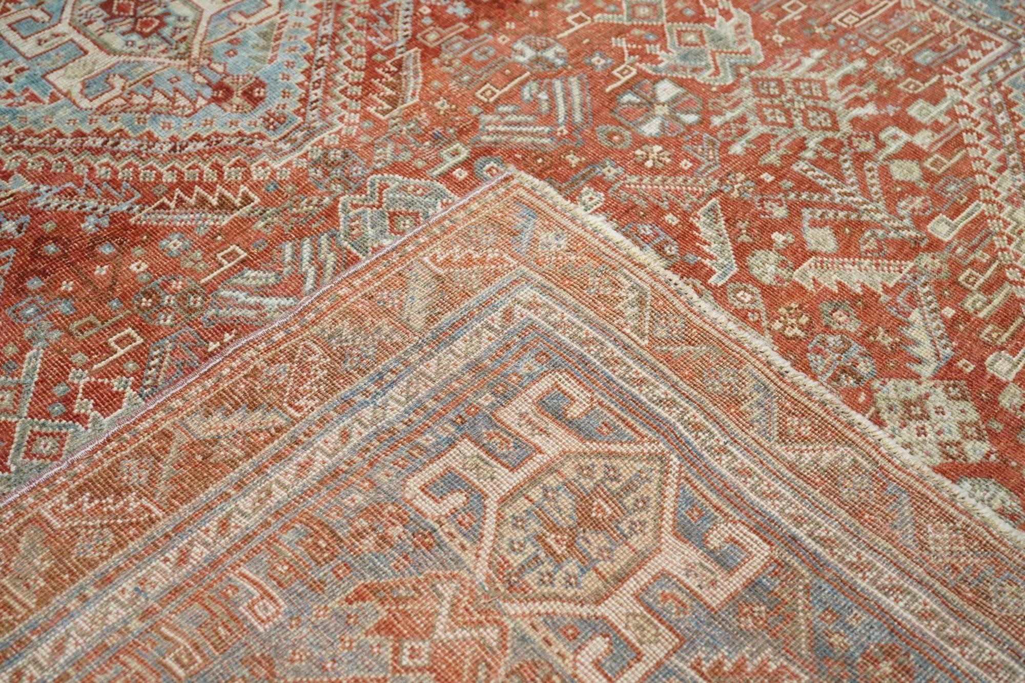 Antique Qashqai Rug 5'2'' x 8'3'' For Sale 3