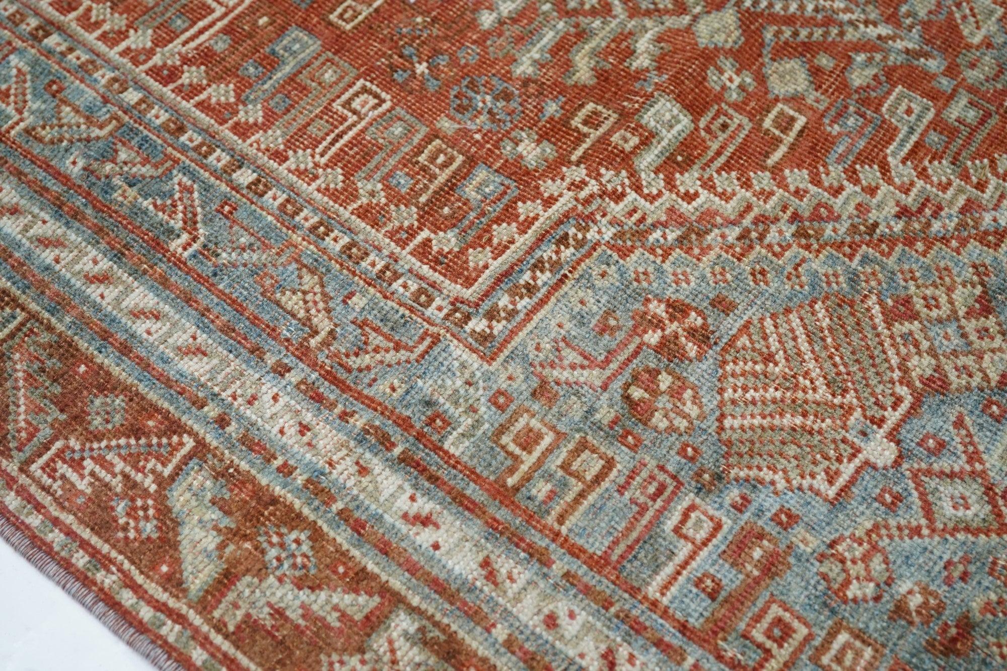 Hand-Knotted Antique Qashqai Rug 5'2'' x 8'3'' For Sale