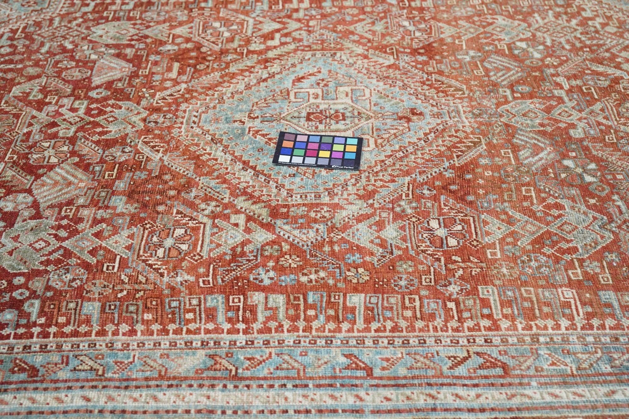 Antique Qashqai Rug 5'2'' x 8'3'' For Sale 1