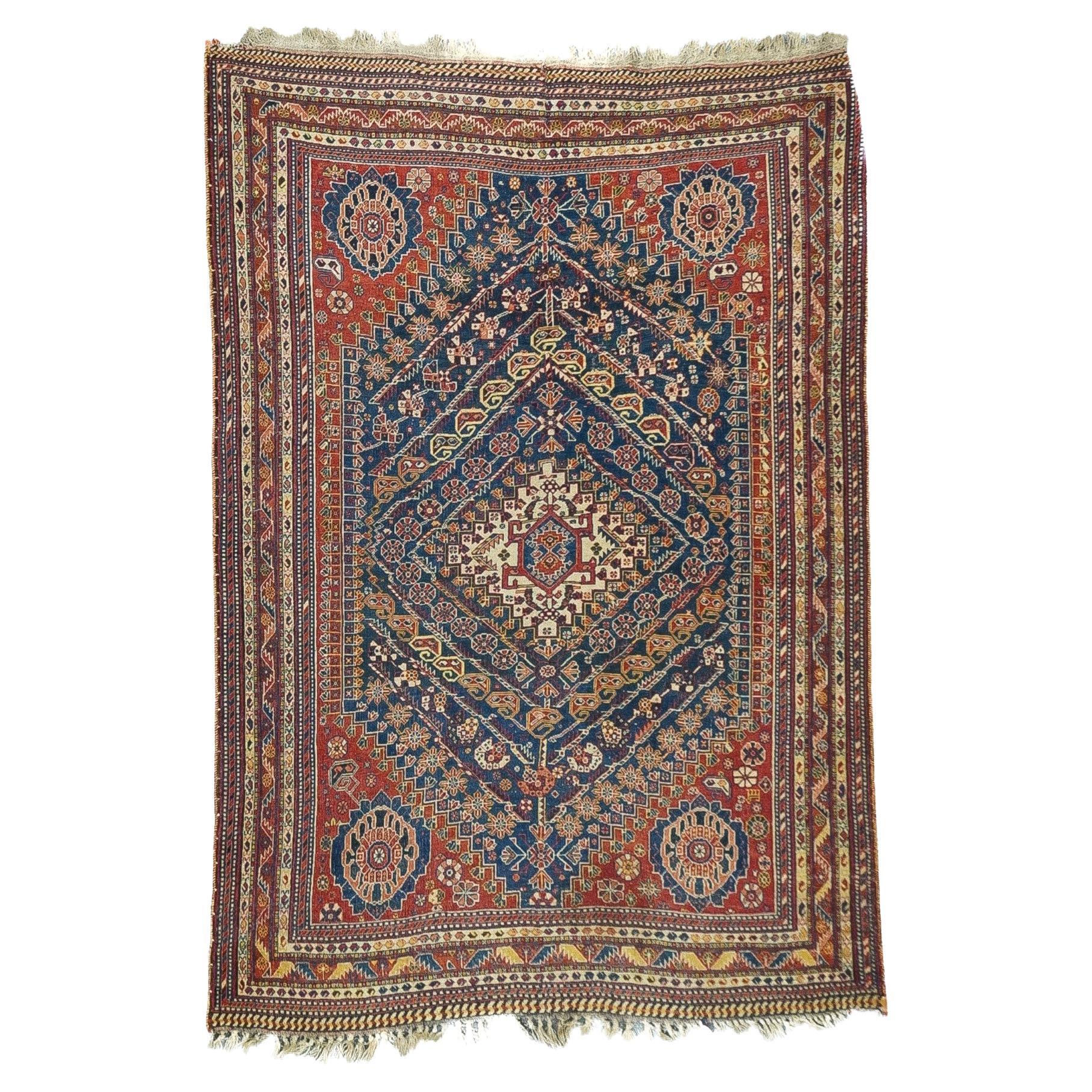 Tapis Qashqai antique 5'4'' x 7'10''