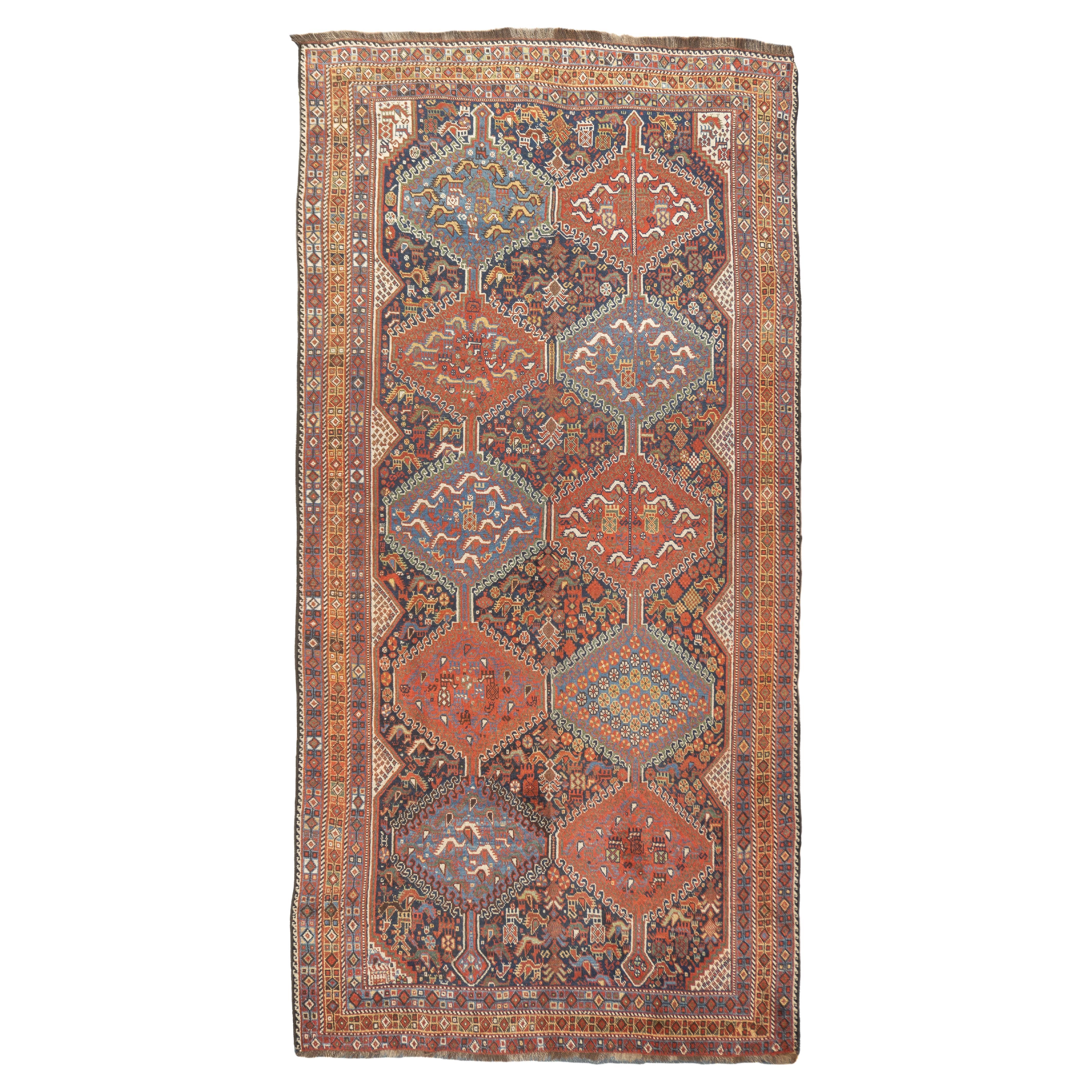 Antique Qashqai Rug 5'9'' x 11'8''