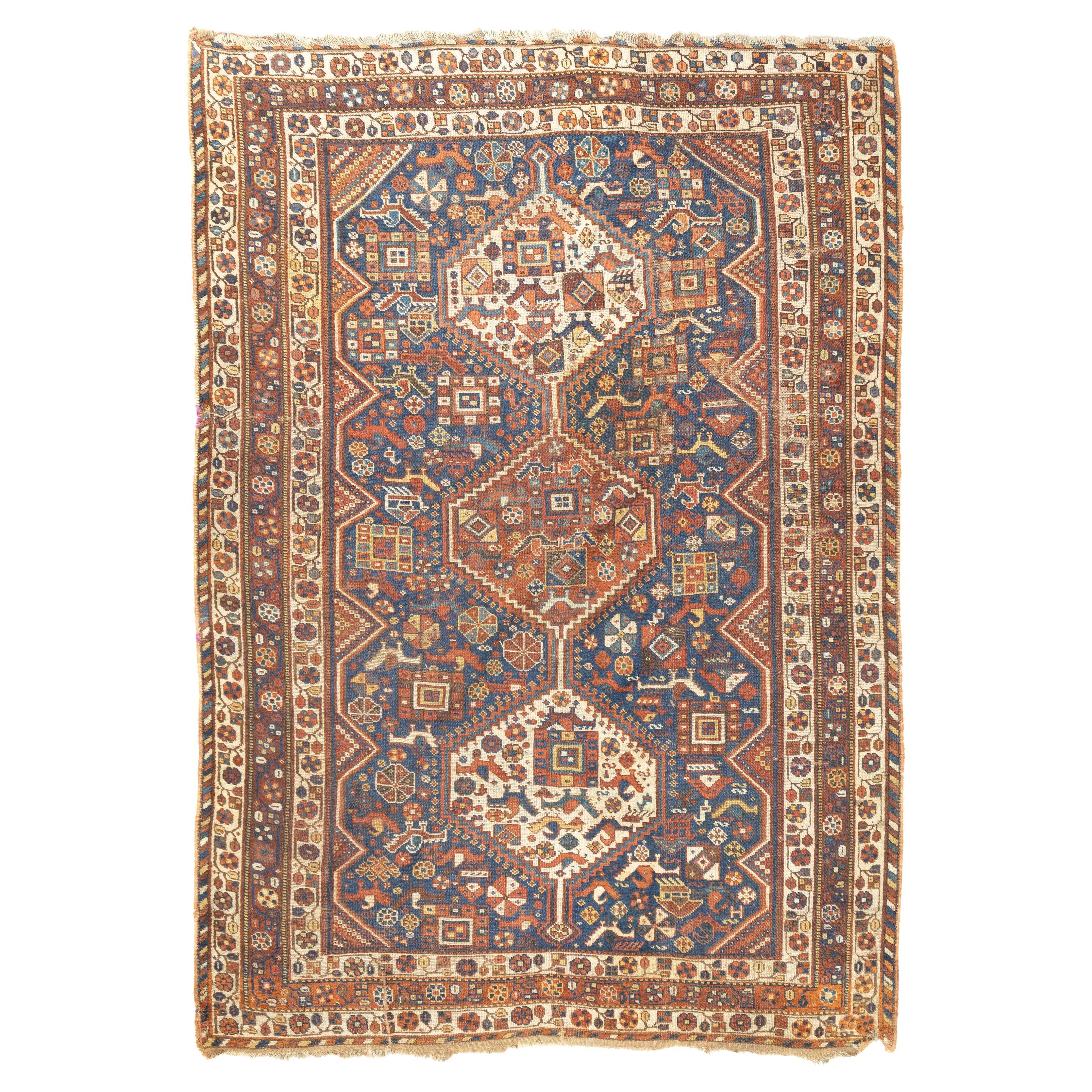 Antique Qashqai Rug 6'2'' x 8'11''