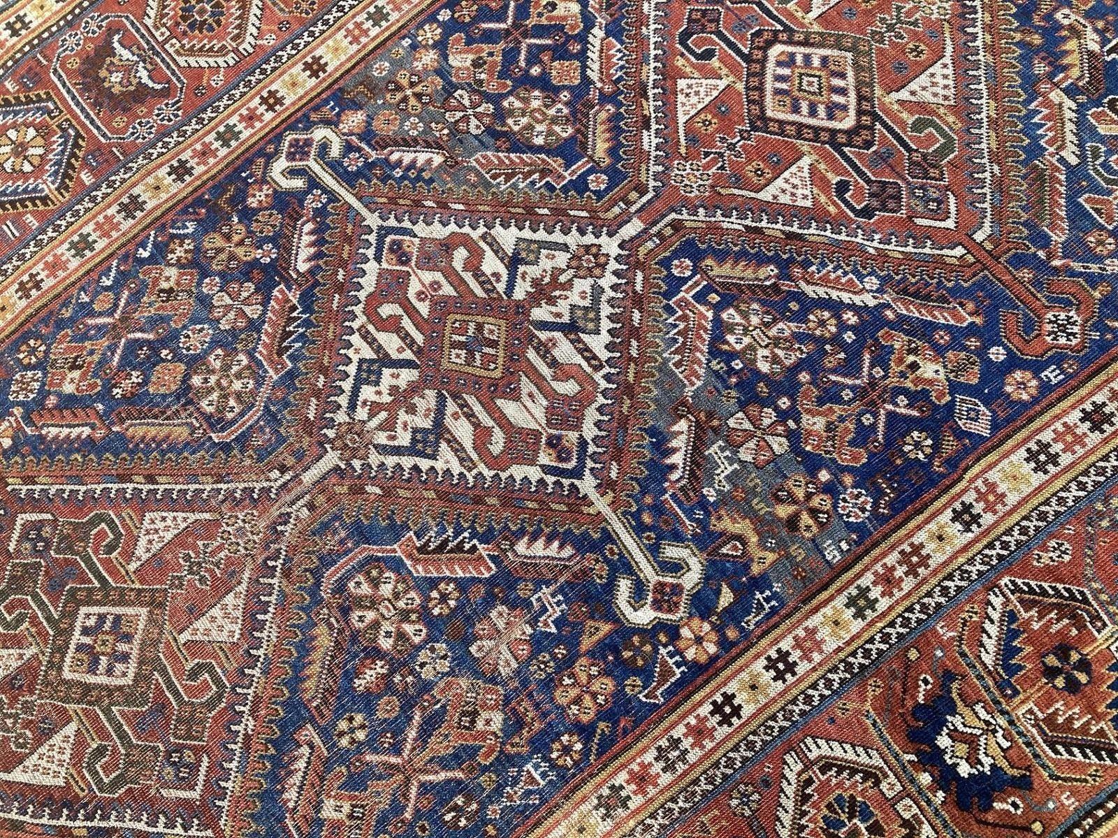 Antiker Qashqai-Teppich im Angebot 5