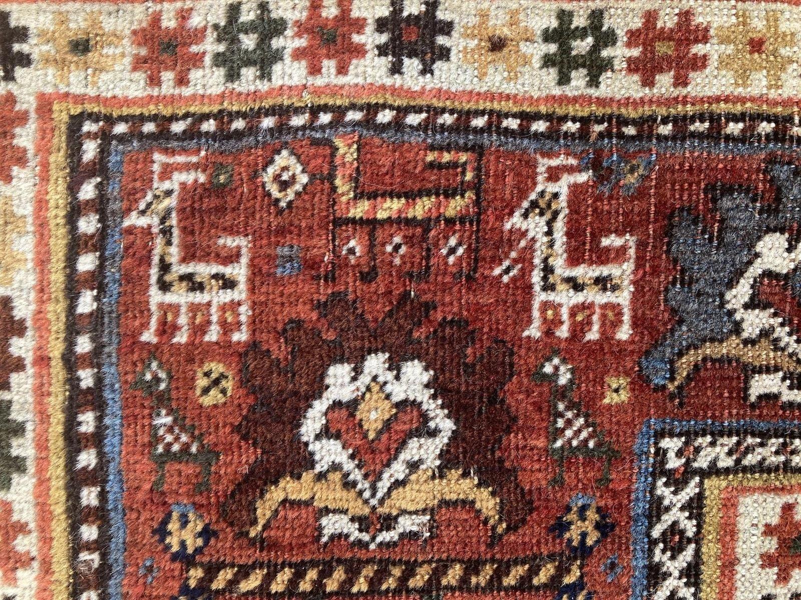 Antiker Qashqai-Teppich im Angebot 6