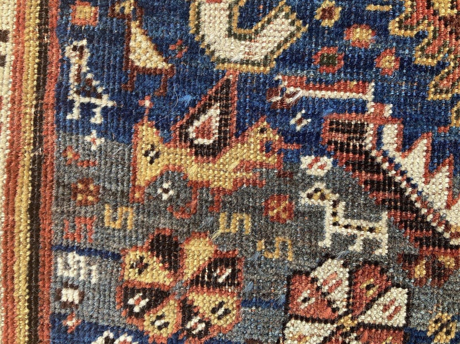 Antiker Qashqai-Teppich im Angebot 9