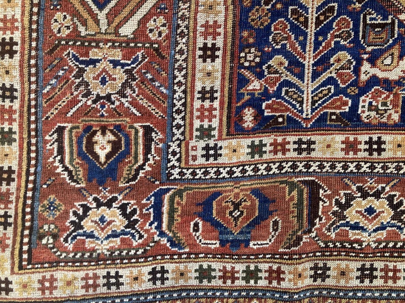 Antiker Qashqai-Teppich im Angebot 10