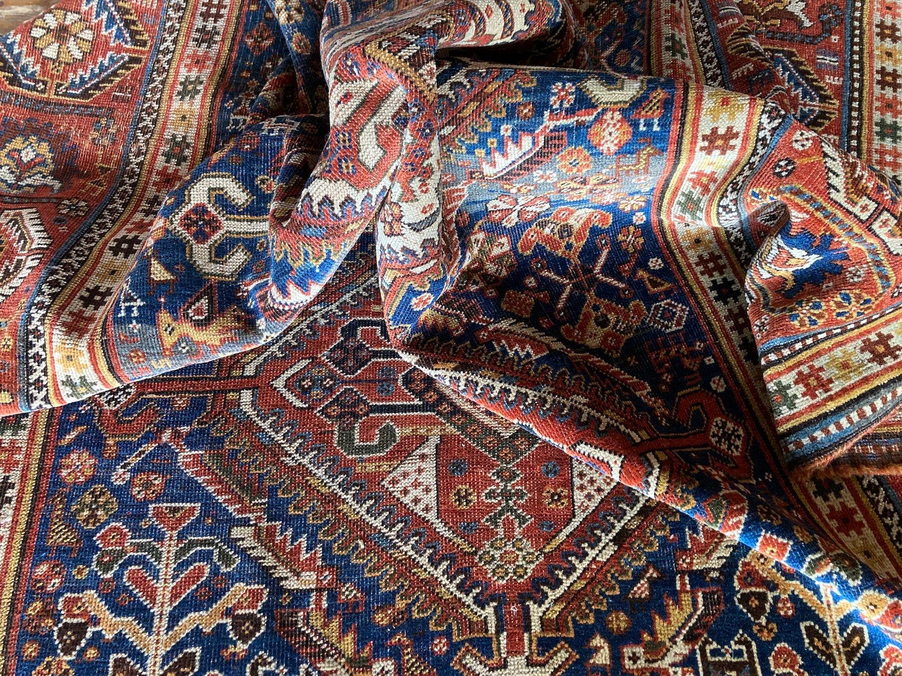 Antique Qashqai Rug For Sale 13