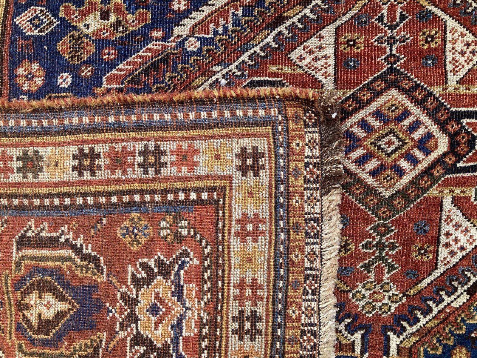 Antiker Qashqai-Teppich im Angebot 14