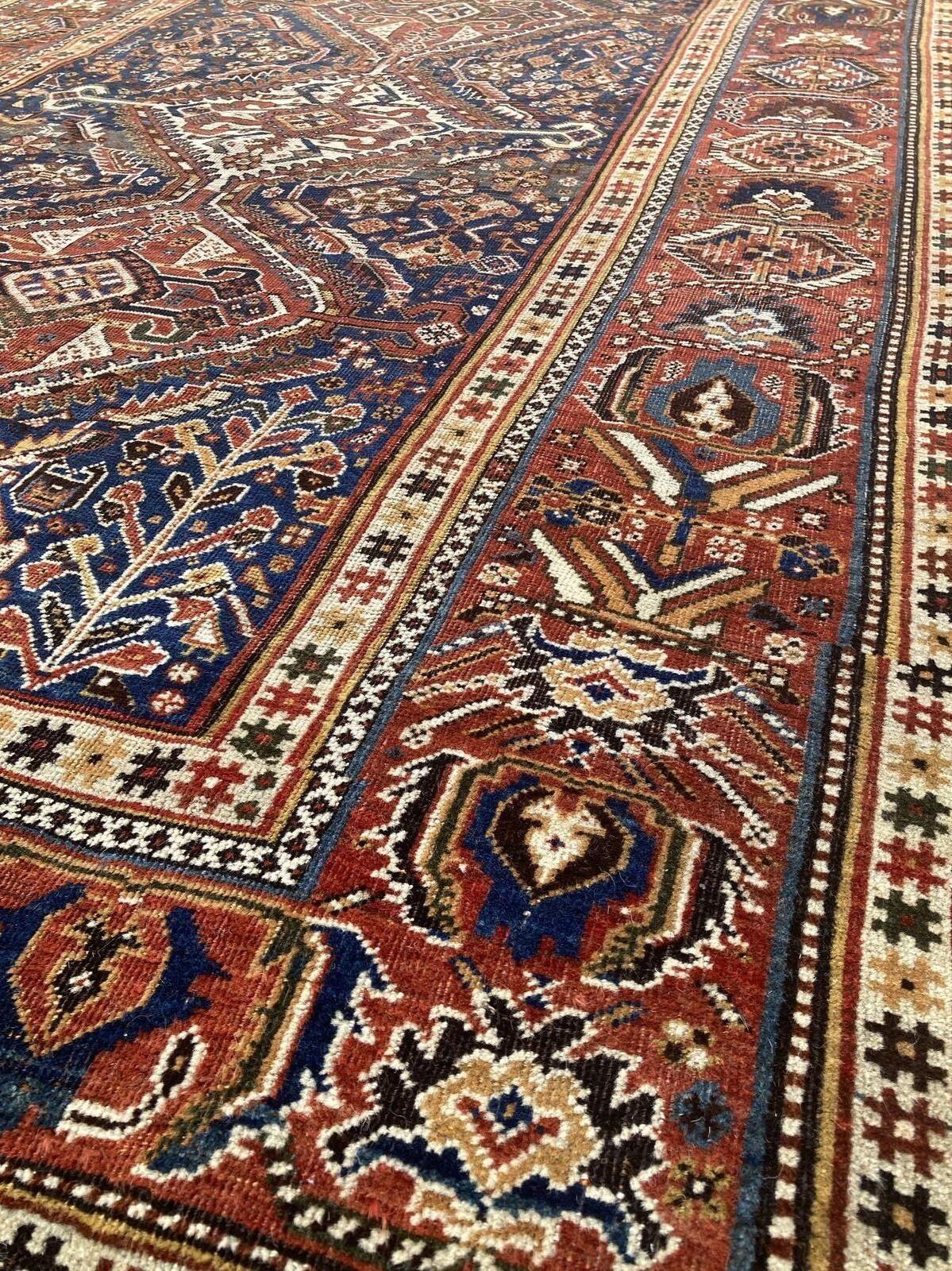 Antiker Qashqai-Teppich im Angebot 3