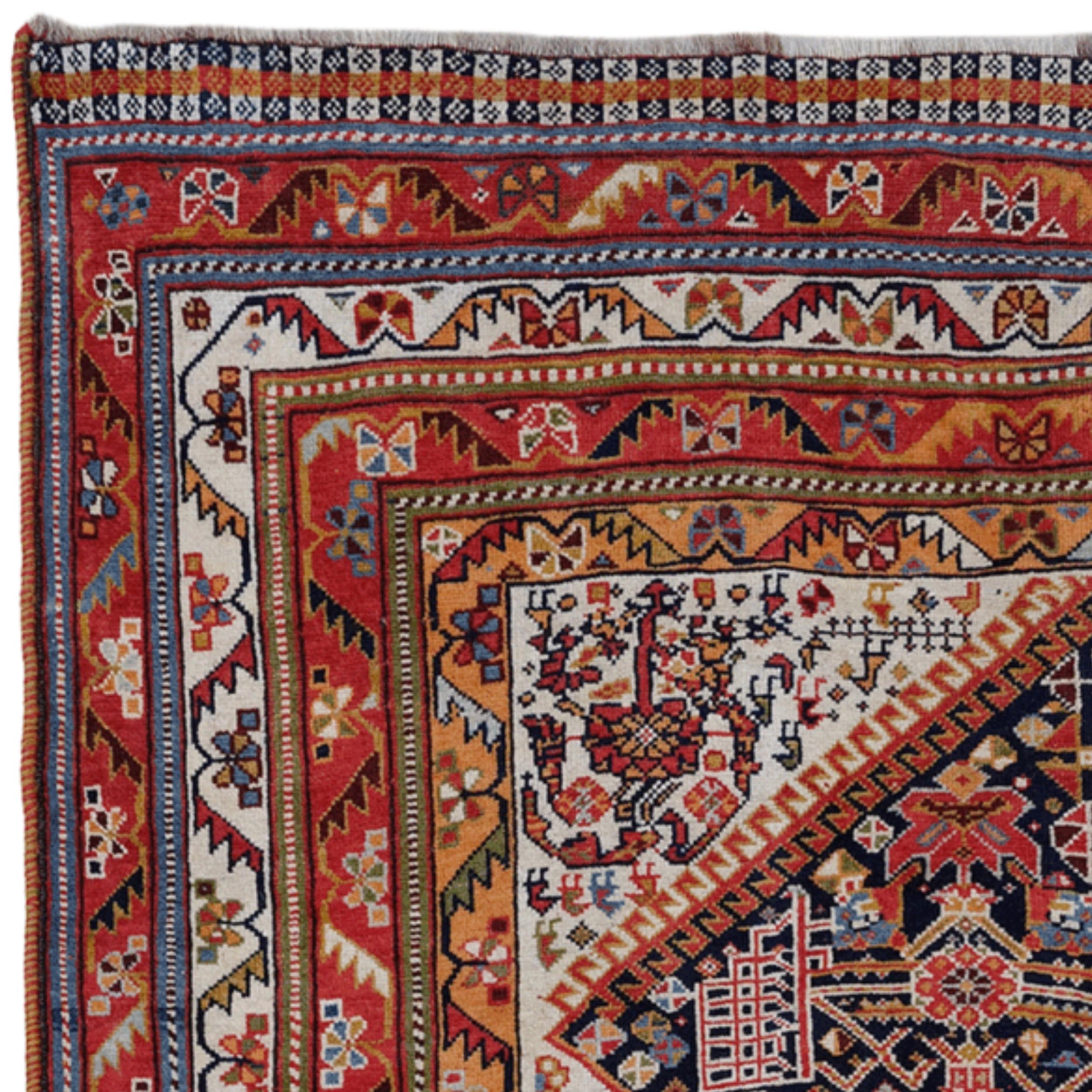 Antiker Gaschgai-Teppich - spätes 19. Jahrhundert (Wolle) im Angebot