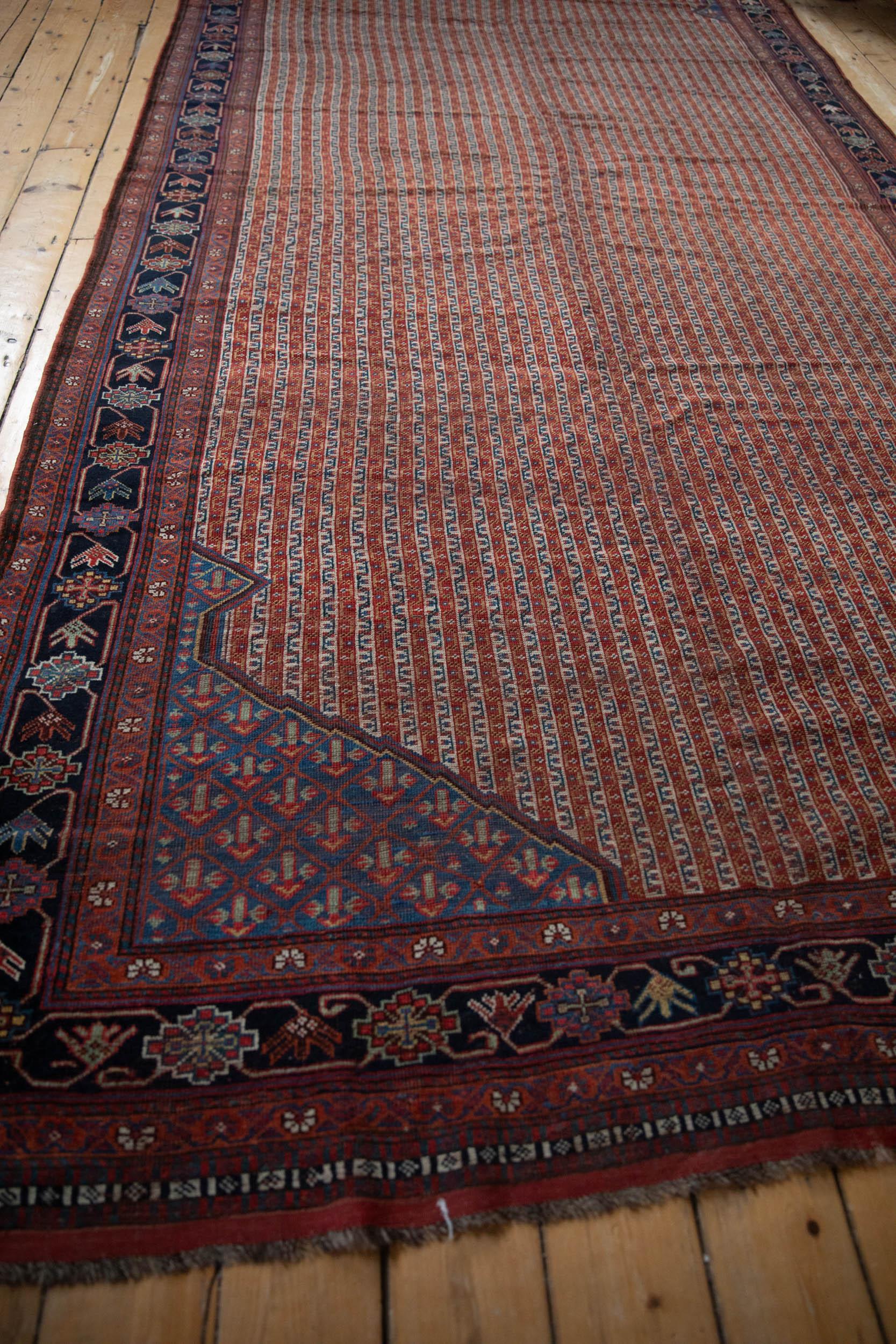 19th Century Antique Qashqai Rug Runner For Sale