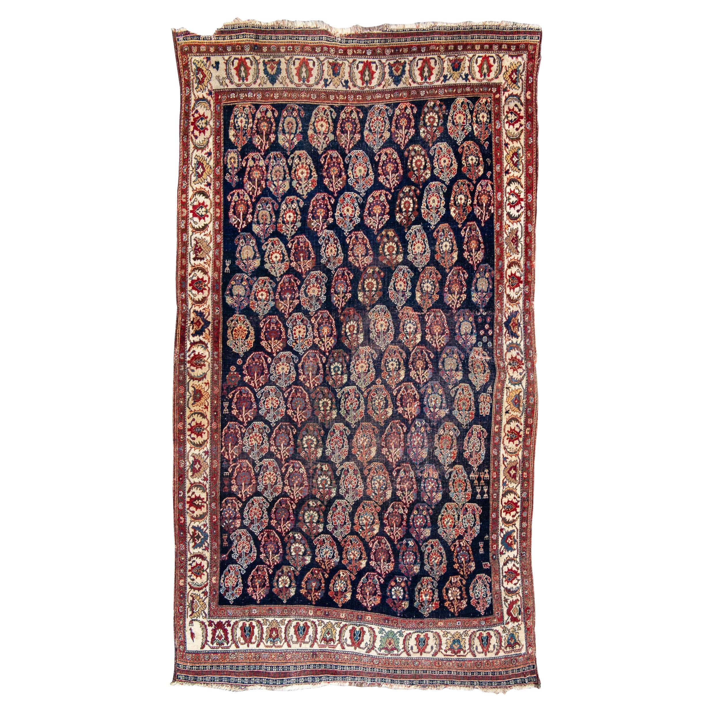 Antiker Gaschgai-Teppich, Südwest-Persien, spätes 19. Jahrhundert, 3
10" × 6
8" im Angebot