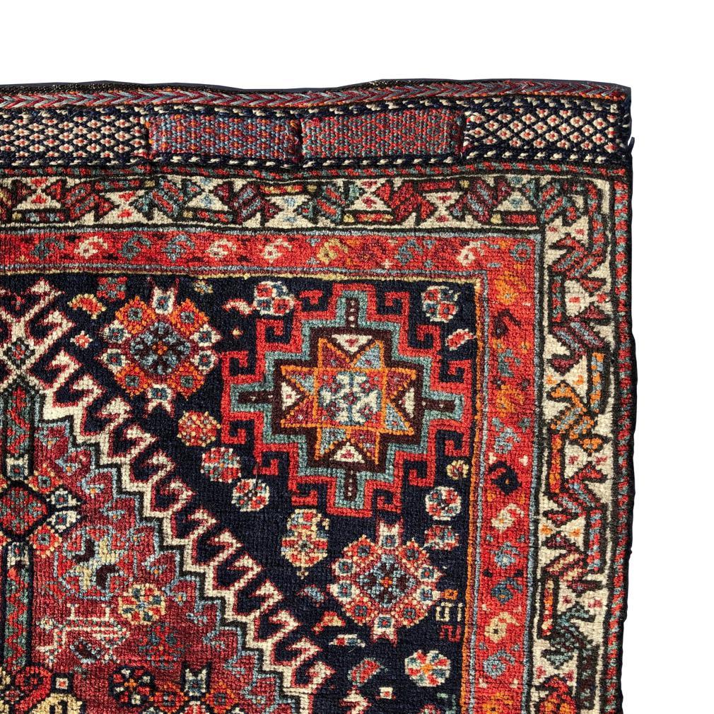 Islamic Antique Qashqai Saddle Bag Front Panel, Shiraz, Southern Persia For Sale