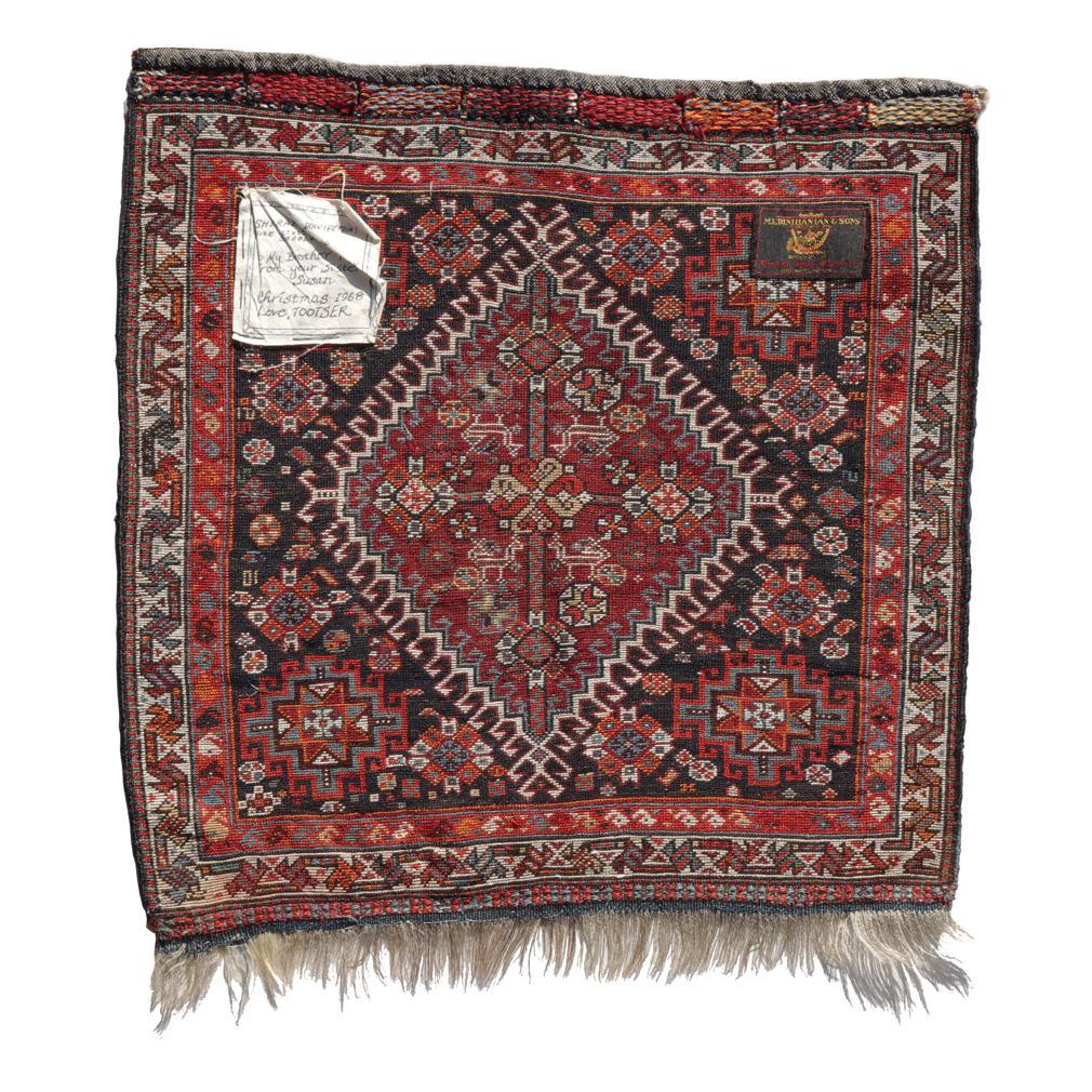 Late 19th Century Antique Qashqai Saddle Bag Front Panel, Shiraz, Southern Persia For Sale