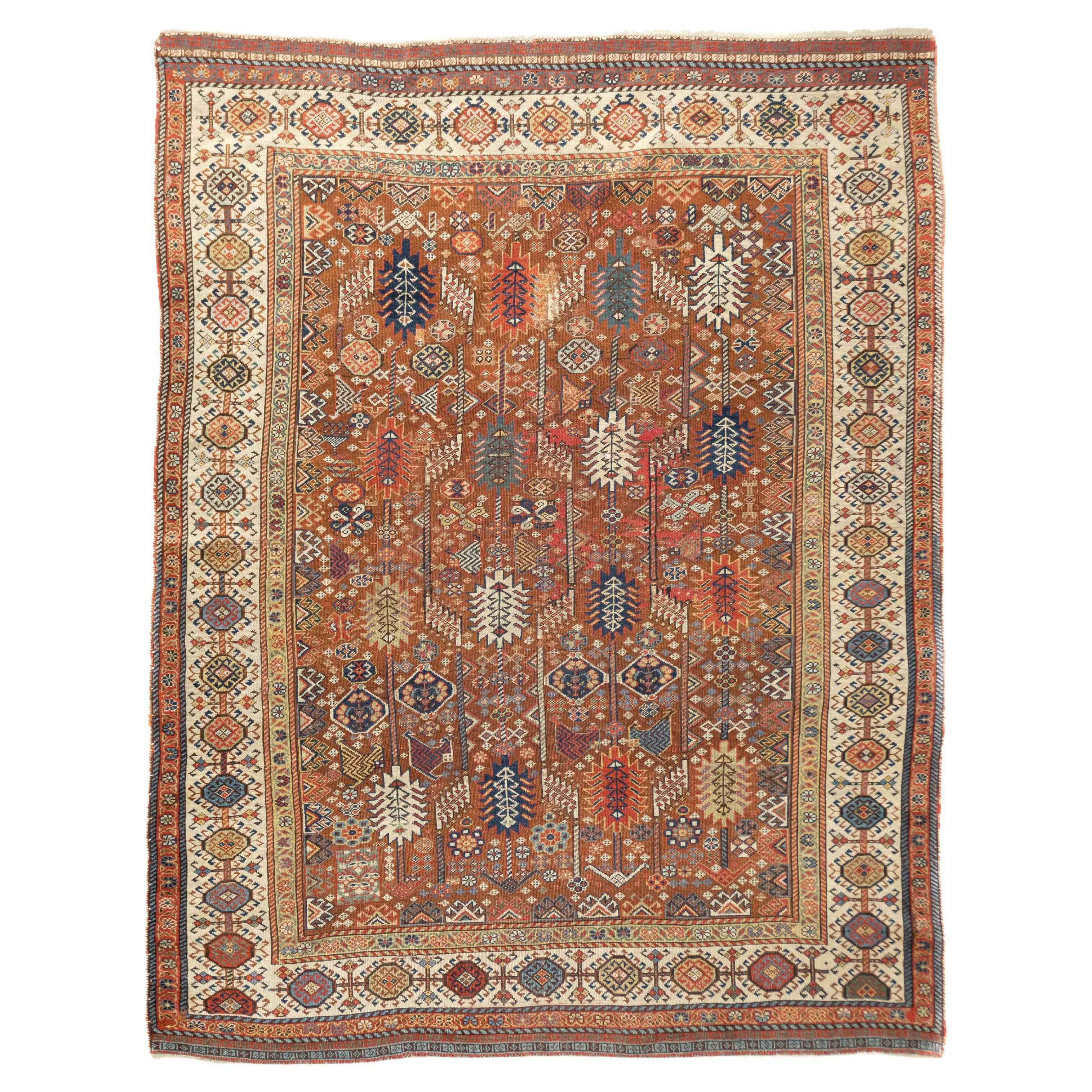 Alfombra Antigua Qashqai Shekarlou 5'8'' x 7'7''