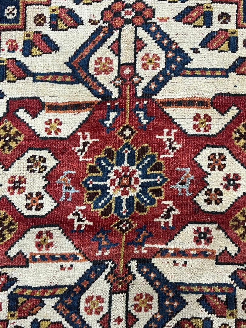 Tribal Antique Qashqai Shiraz Carpet For Sale
